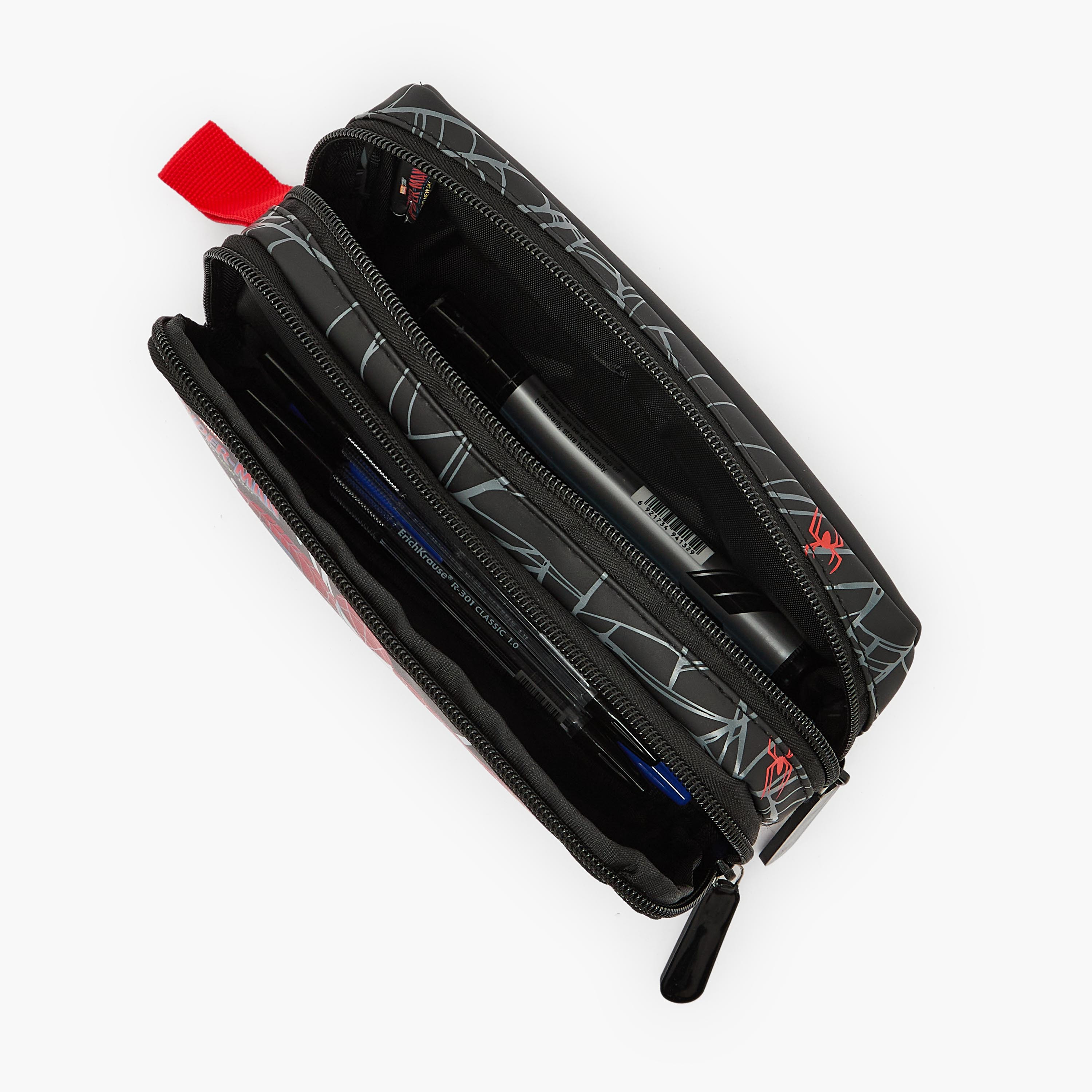 مقلمة بطبعات سبايدرمان وقسمين-school-stationery-pencilcases-image-7