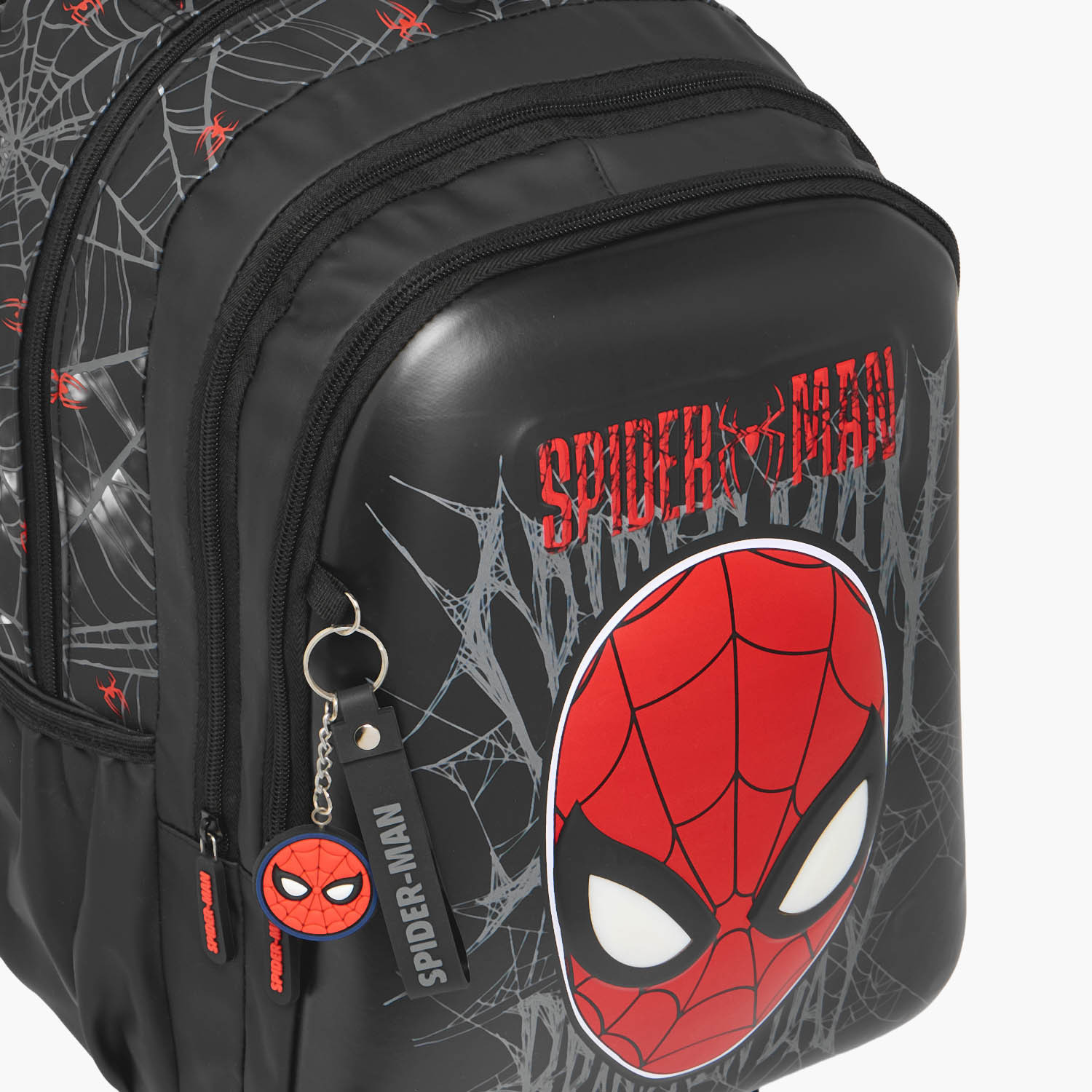 شنطة ترولي بطبعة سبايدر مان للأولاد من 5 إلى 8 سنوات بحجيرة للابتوب - 16 بوصة-school-bagsandbackpacks-trolleybags-image-5
