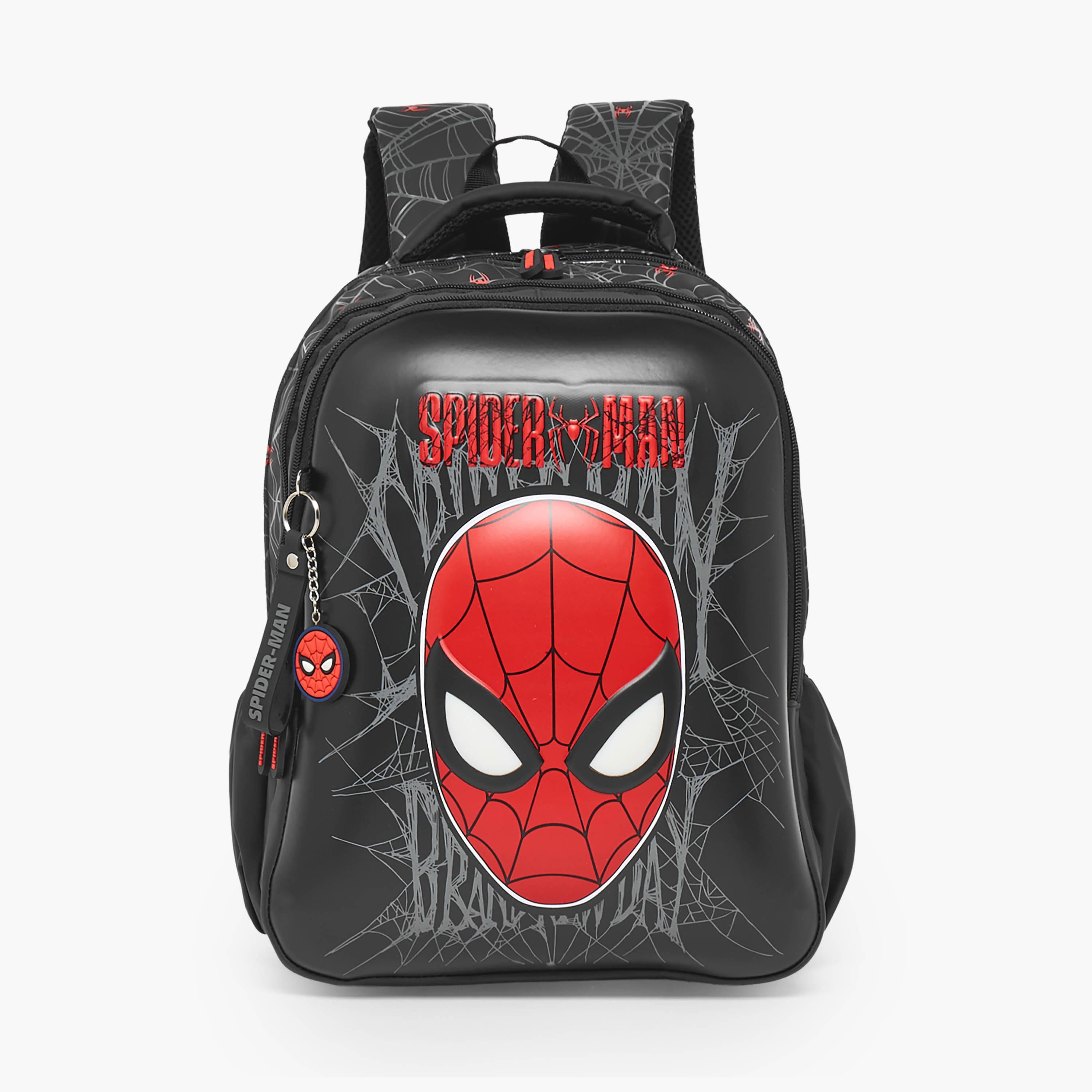 Spider-Man Print Backpack for Boys 5-8 Years with Adjustable Shoulder Straps - 16 inches-school-bagsandbackpacks-backpacks-image-1