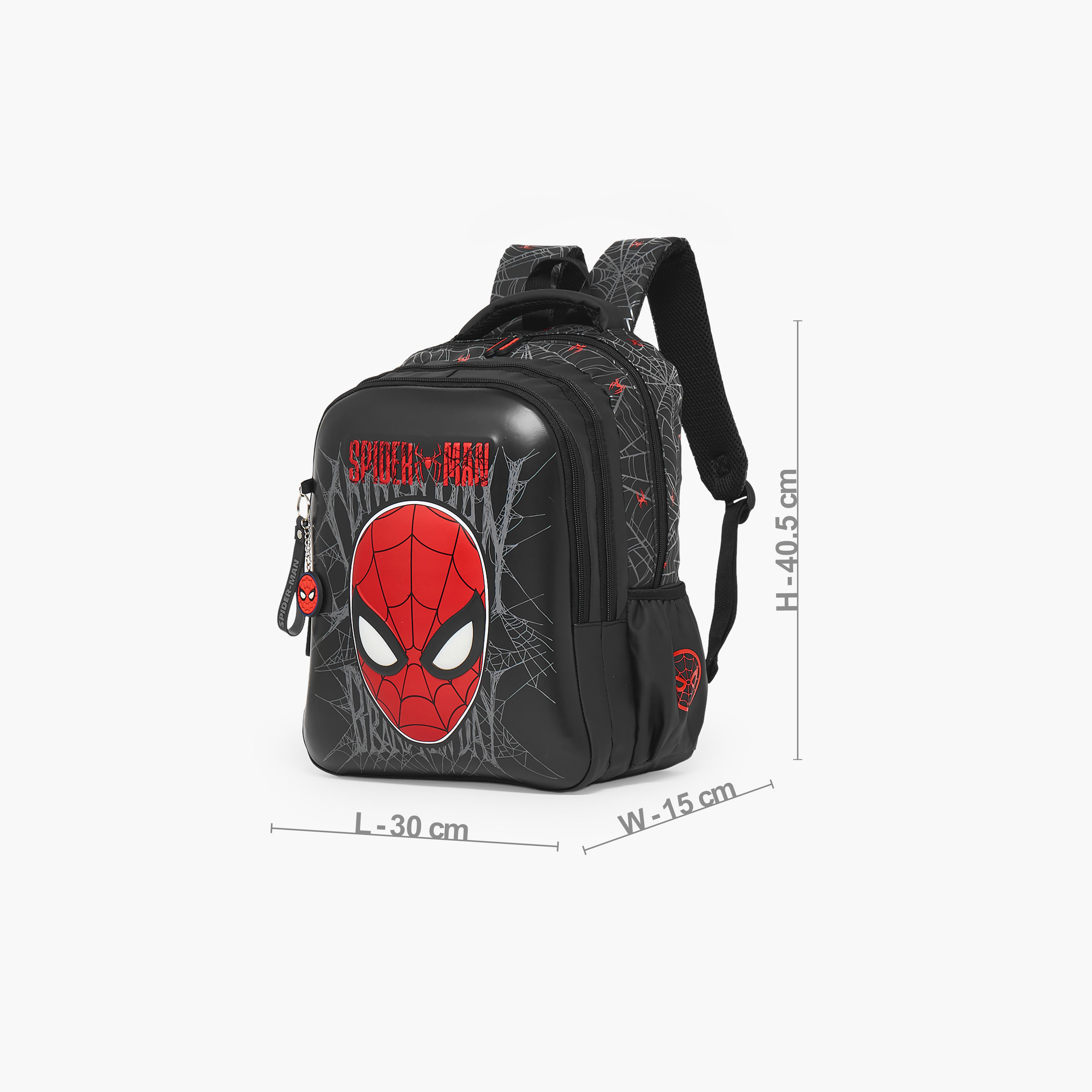 Spider-Man Print Backpack for Boys 5-8 Years with Adjustable Shoulder Straps - 16 inches-school-bagsandbackpacks-backpacks-image-5