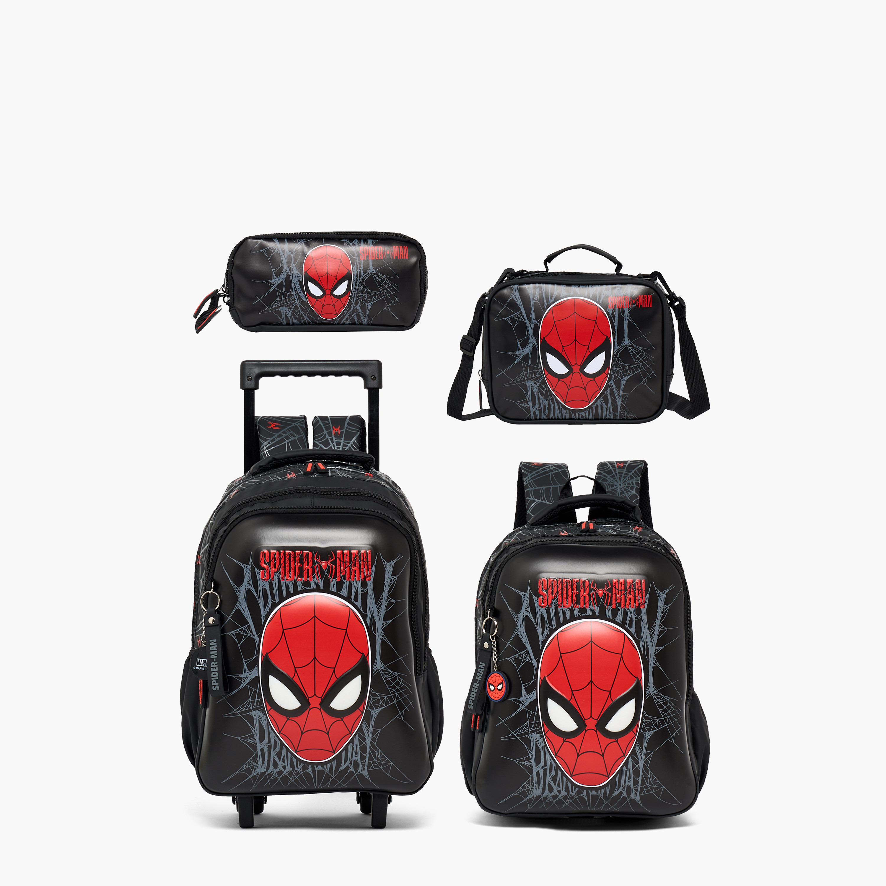Spider-Man Print Lunch Bag for Boys 5-8 Years with Detachable Strap-school-lunchessentials-lunchbags-image-11