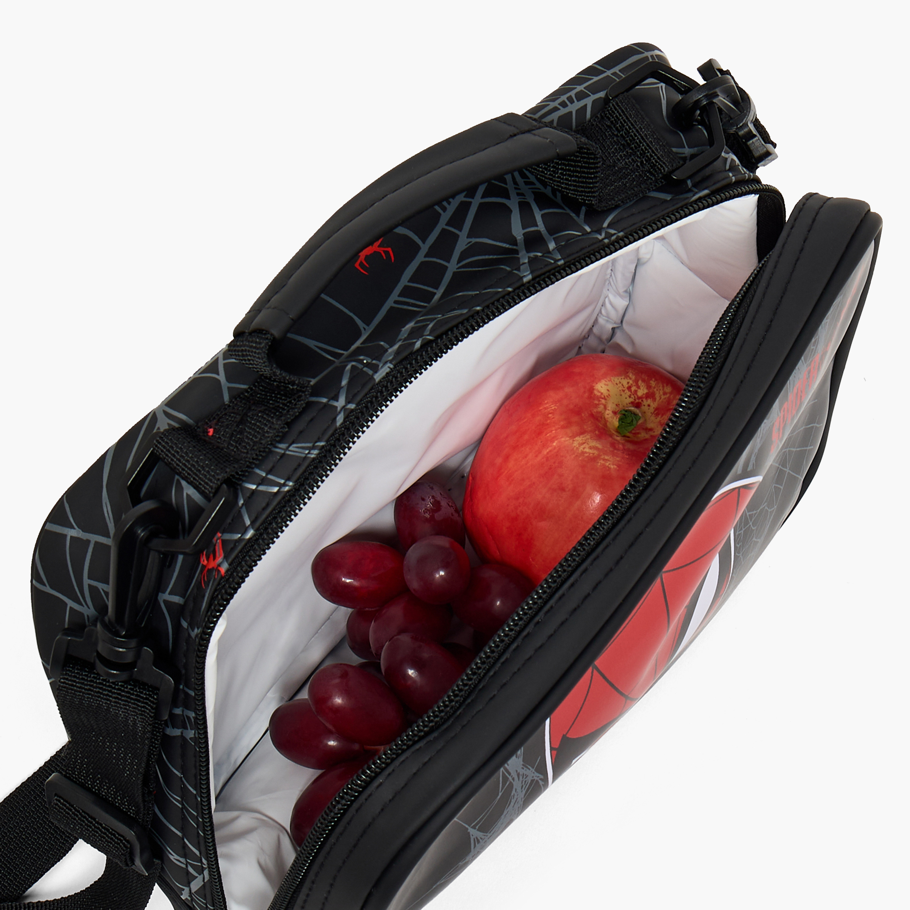 Spider-Man Print Lunch Bag for Boys 5-8 Years with Detachable Strap-school-lunchessentials-lunchbags-image-5