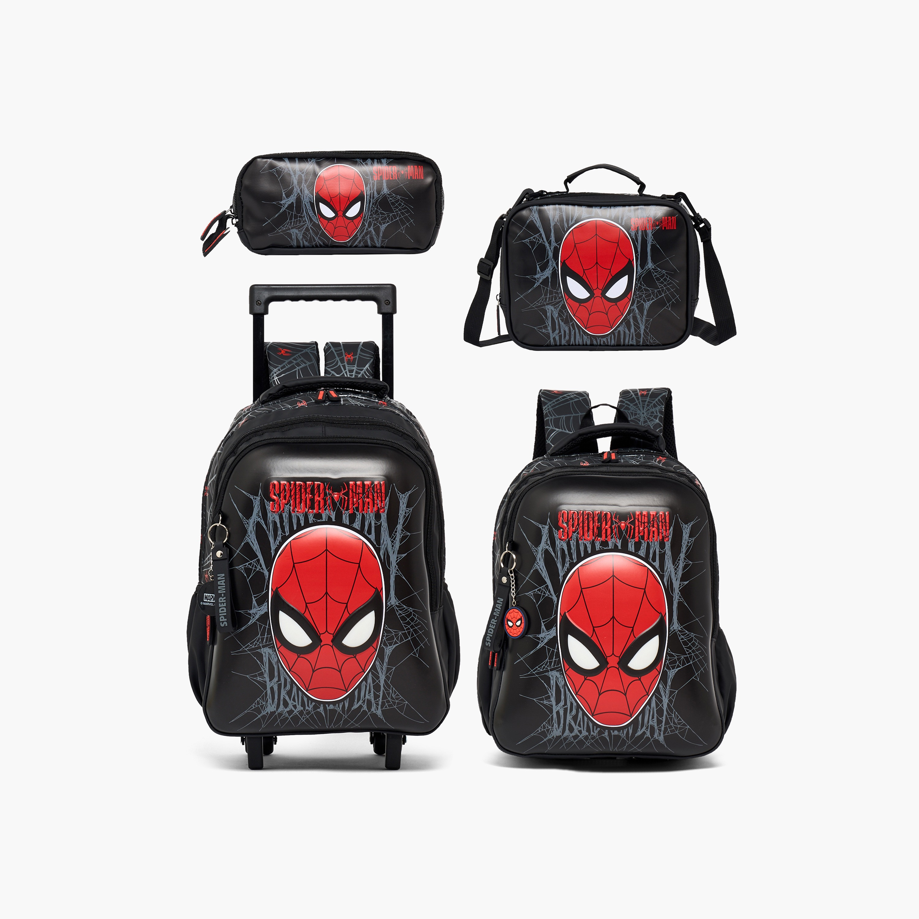 Spider-Man Print Pencil Pouch with 2 Compartment-school-stationery-pencilcases-image-10