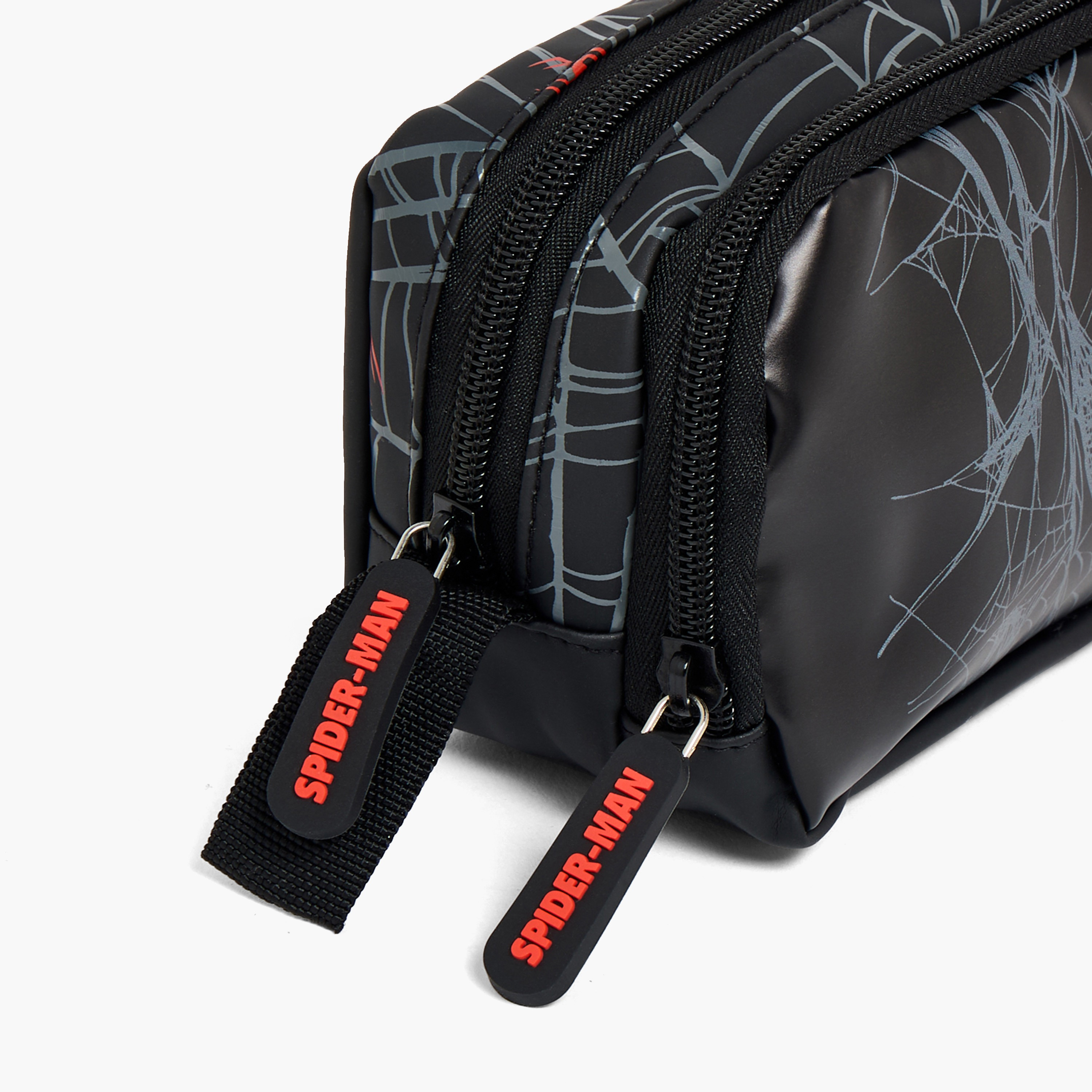 Spider-Man Print Pencil Pouch with 2 Compartment-school-stationery-pencilcases-image-7