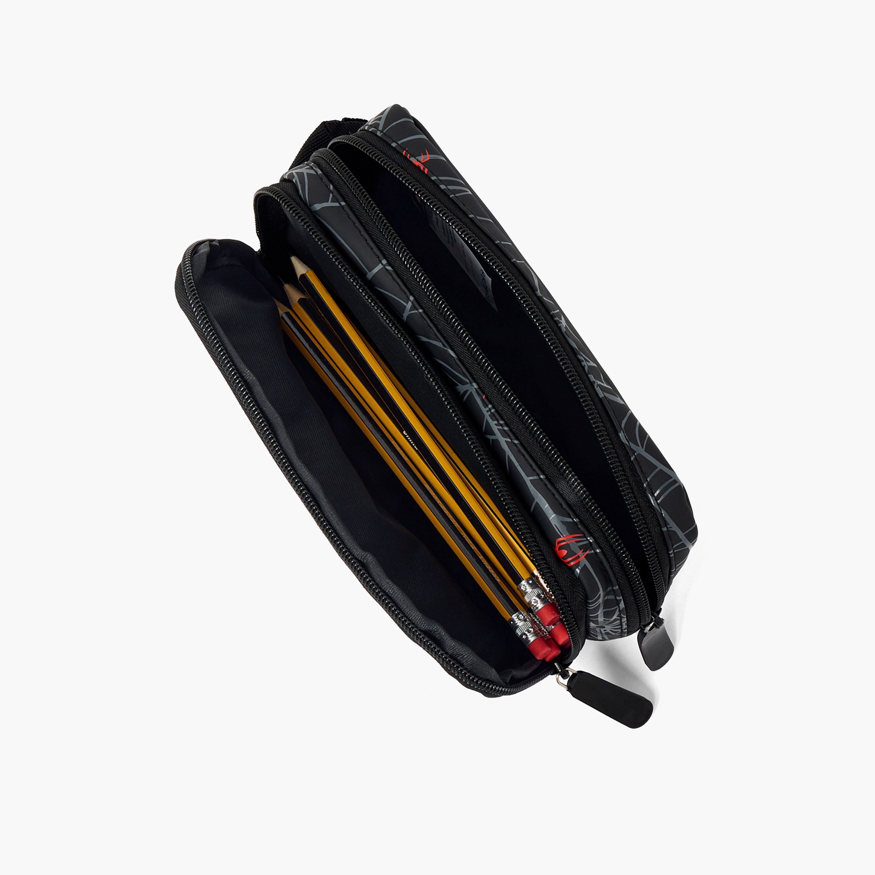 Spider-Man Print Pencil Pouch with 2 Compartment-school-stationery-pencilcases-image-9