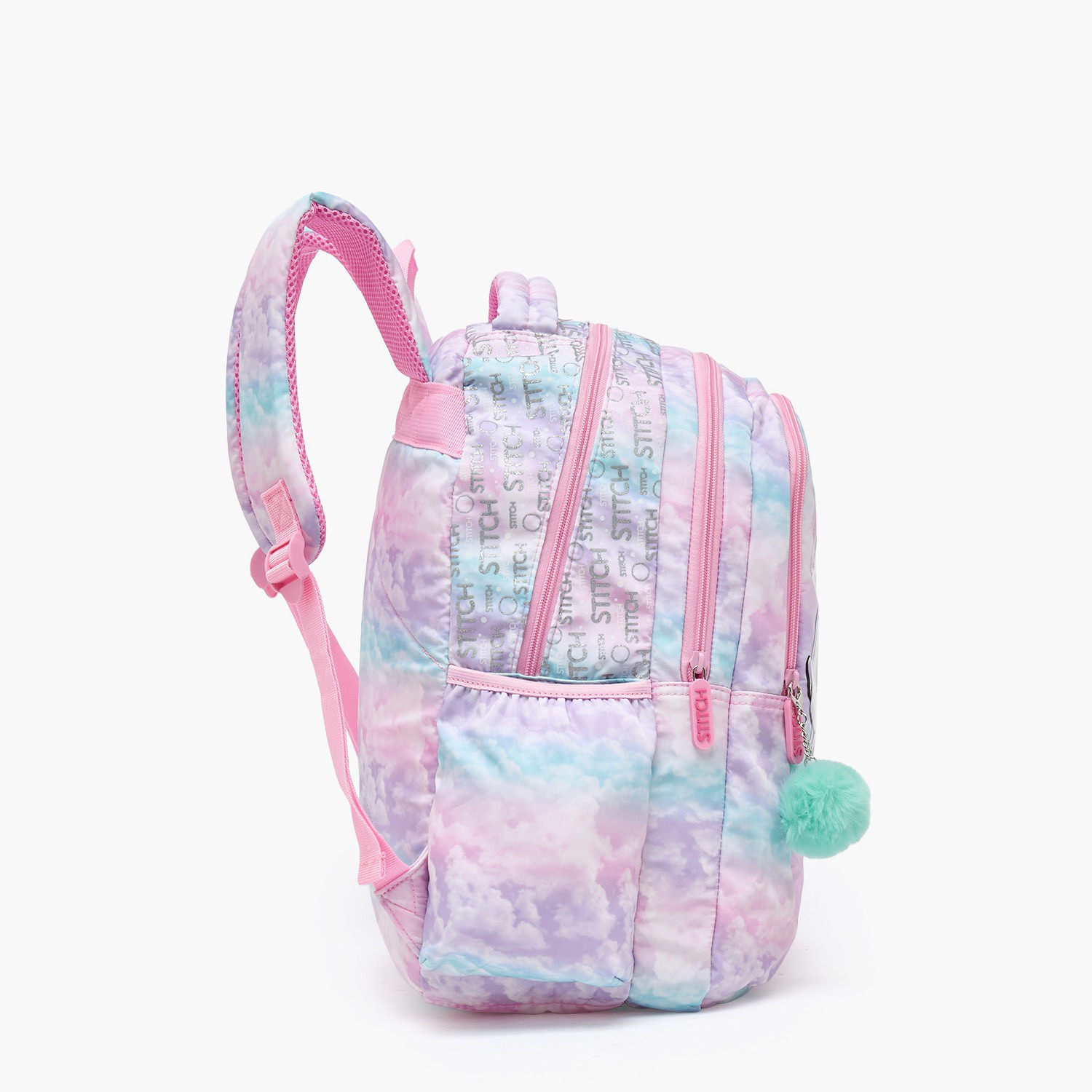 Disney Stitch and Angel Print Backpack for Girls 5-8 Years with Padded Shoulder Straps - 16 inches-school-bagsandbackpacks-backpacks-image-7