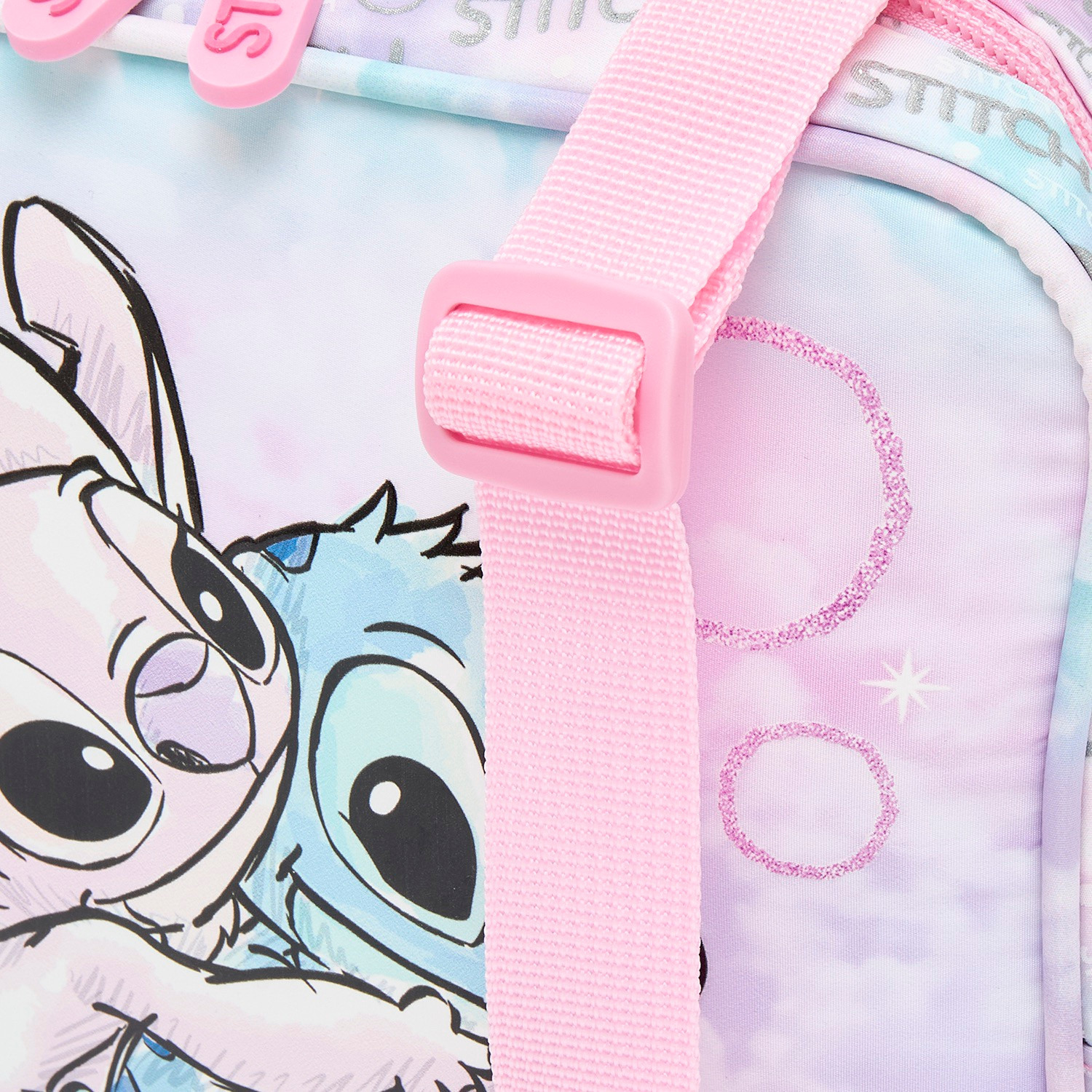 Disney Stitch and Angel Print Lunch Bag for Girls 5-8 Years with Detachable Strap-school-lunchessentials-lunchbags-image-6