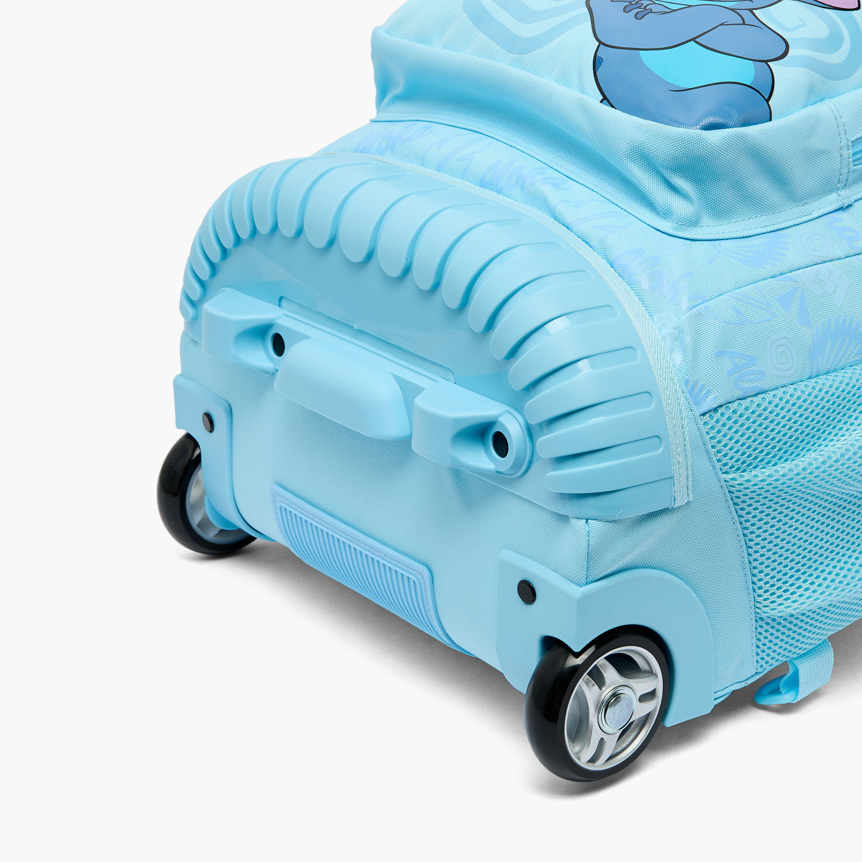 Disney Stitch Print Trolley Bag for Girls 8-12 Years with Laptop Compartment - 18 inches-school-bagsandbackpacks-trolleybags-image-14
