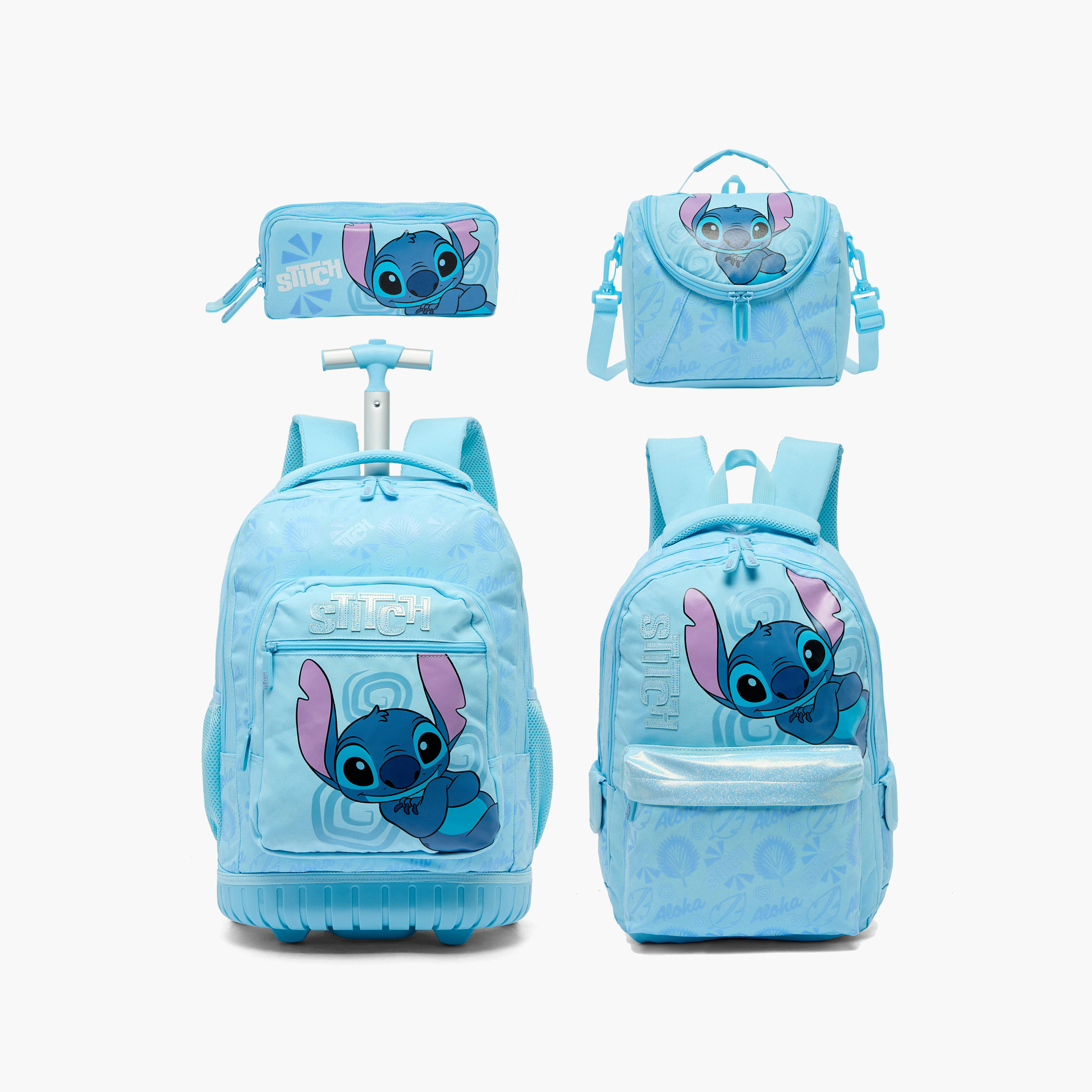 Disney Stitch Print Backpack for Girls 8-13 Years with Padded Shoulder Straps - 17 inches-school-bagsandbackpacks-backpacks-image-10