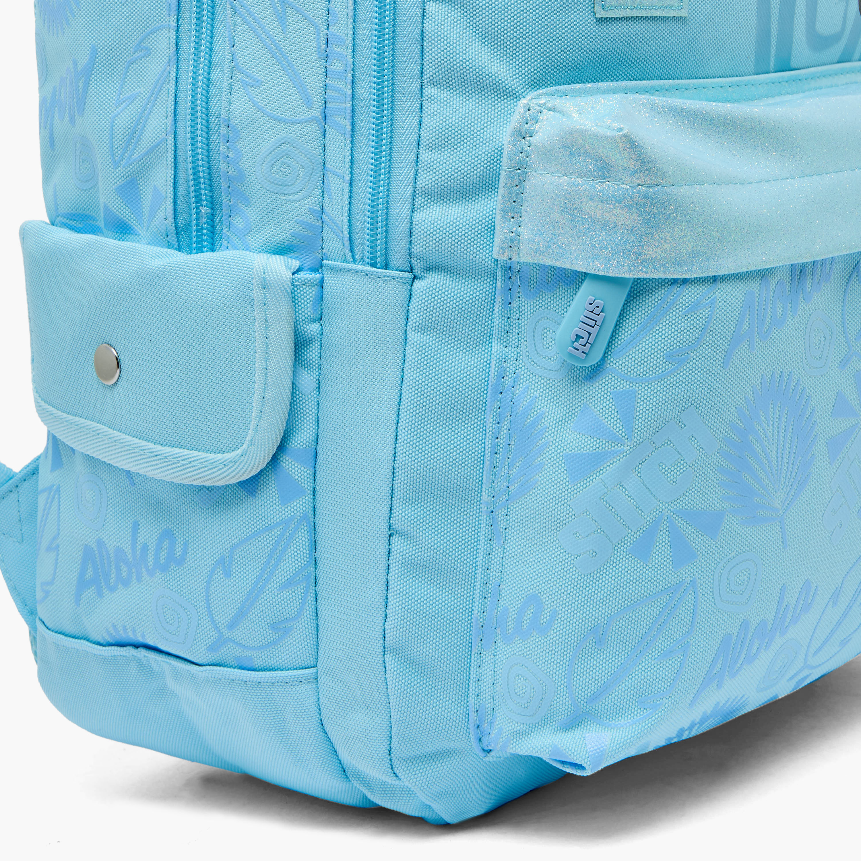Disney Stitch Print Backpack for Girls 8-13 Years with Padded Shoulder Straps - 17 inches-school-bagsandbackpacks-backpacks-image-3
