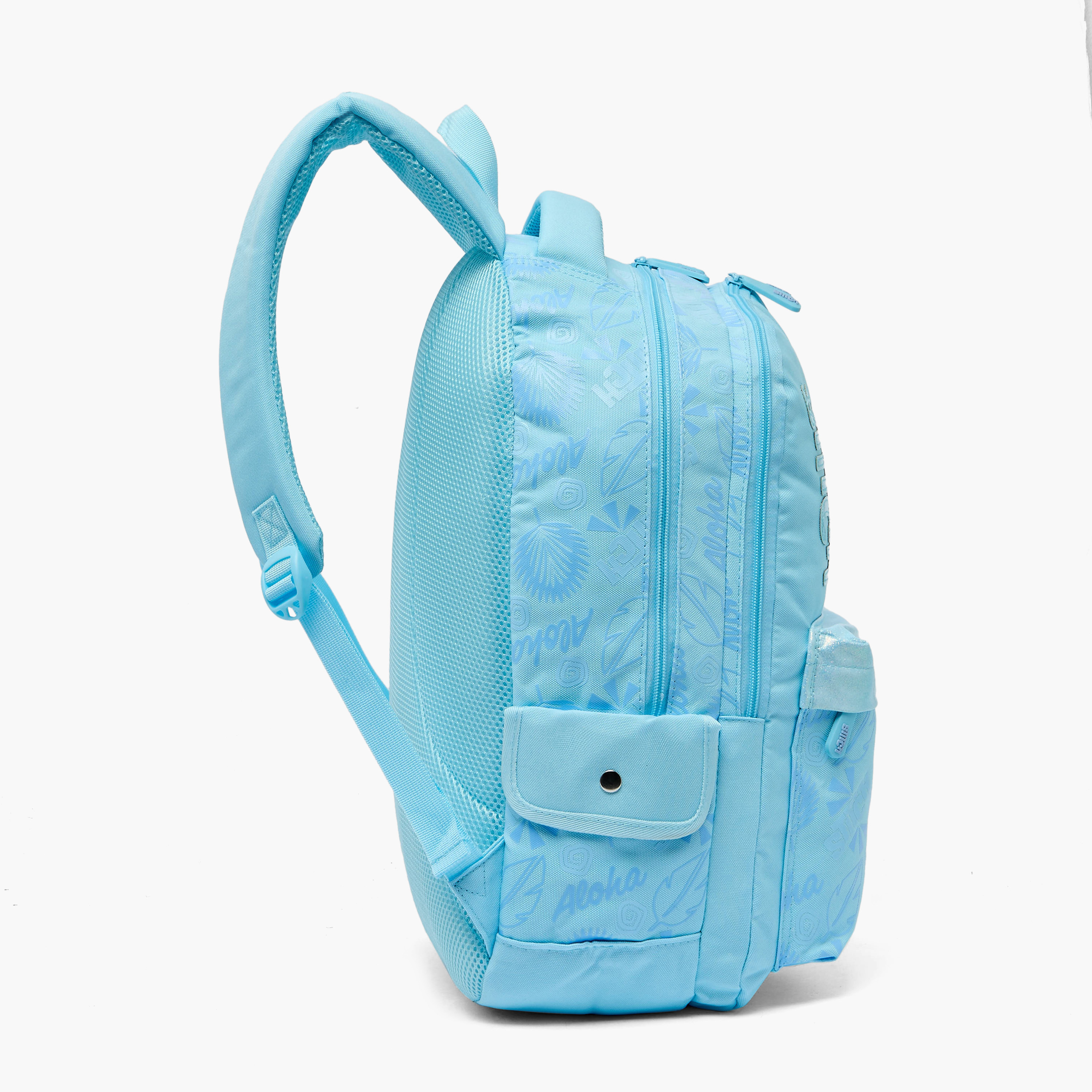 Disney Stitch Print Backpack for Girls 8-13 Years with Padded Shoulder Straps - 17 inches-school-bagsandbackpacks-backpacks-image-8