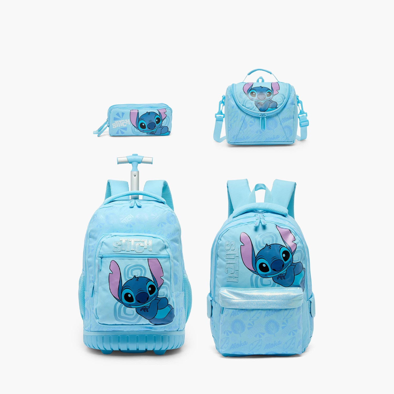 Disney Stitch Print Lunch Bag for Girls 8-12 Years with Zip Closure-school-lunchessentials-lunchbags-image-11