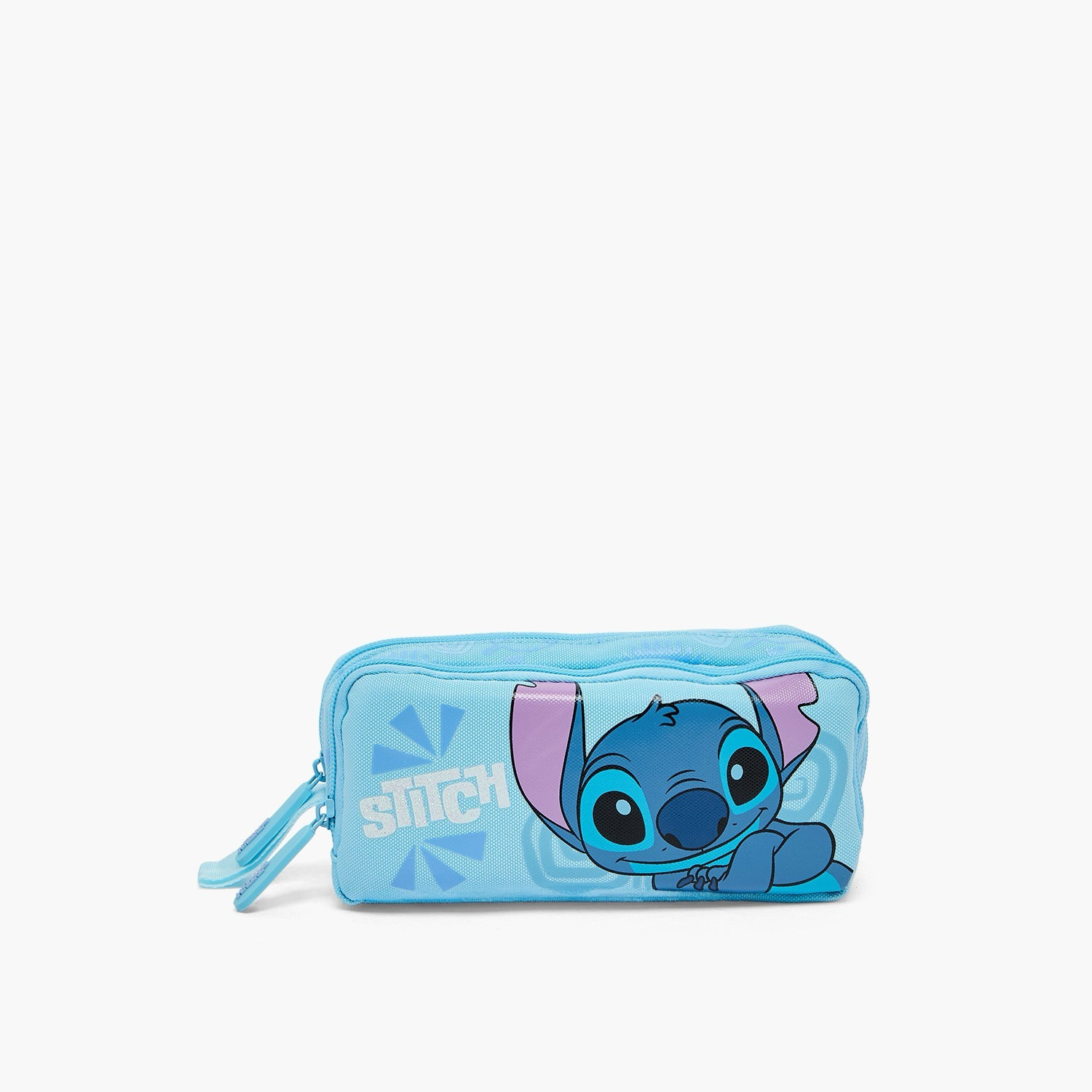 Disney Stitch Print Pencil Pouch with 2 Compartments-school-stationery-pencilcases-image-1