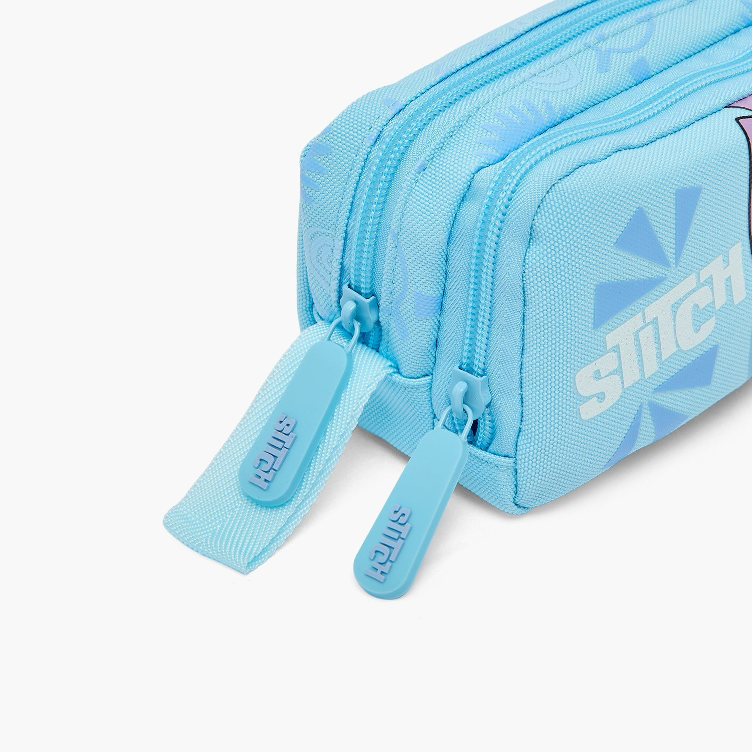 Disney Stitch Print Pencil Pouch with 2 Compartments-school-stationery-pencilcases-image-6