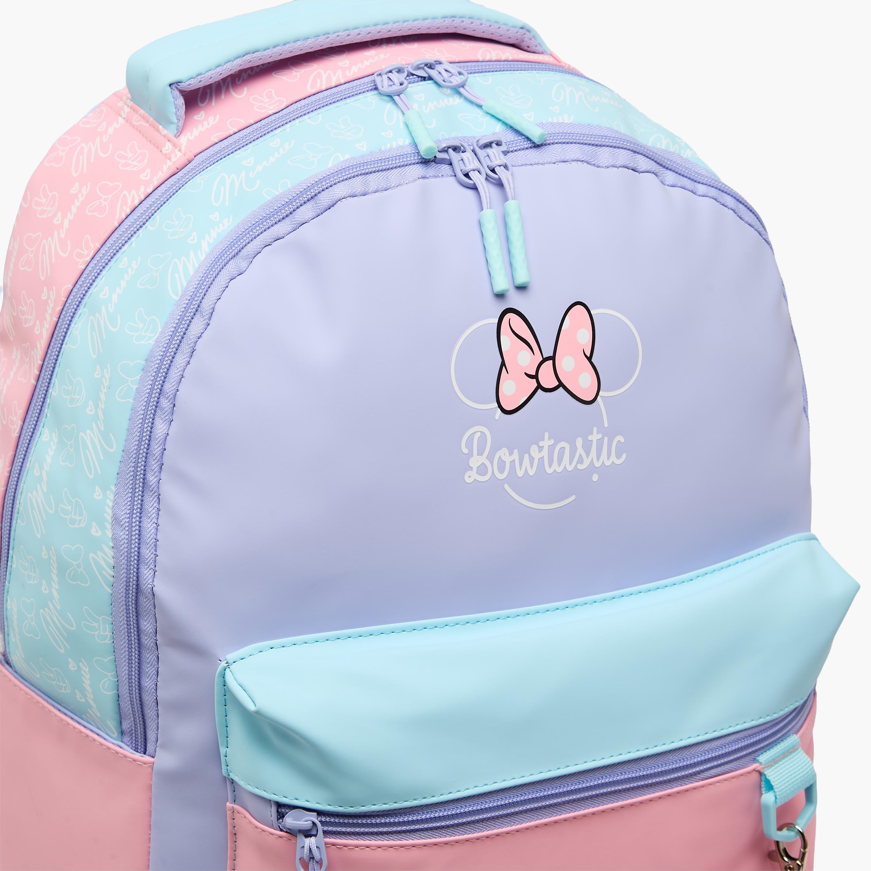 شنطة ترولي للبنات 8-12 سنة بأحزمة مبطنة وطبعات - 18 بوصة-school-bagsandbackpacks-trolleybags-image-5