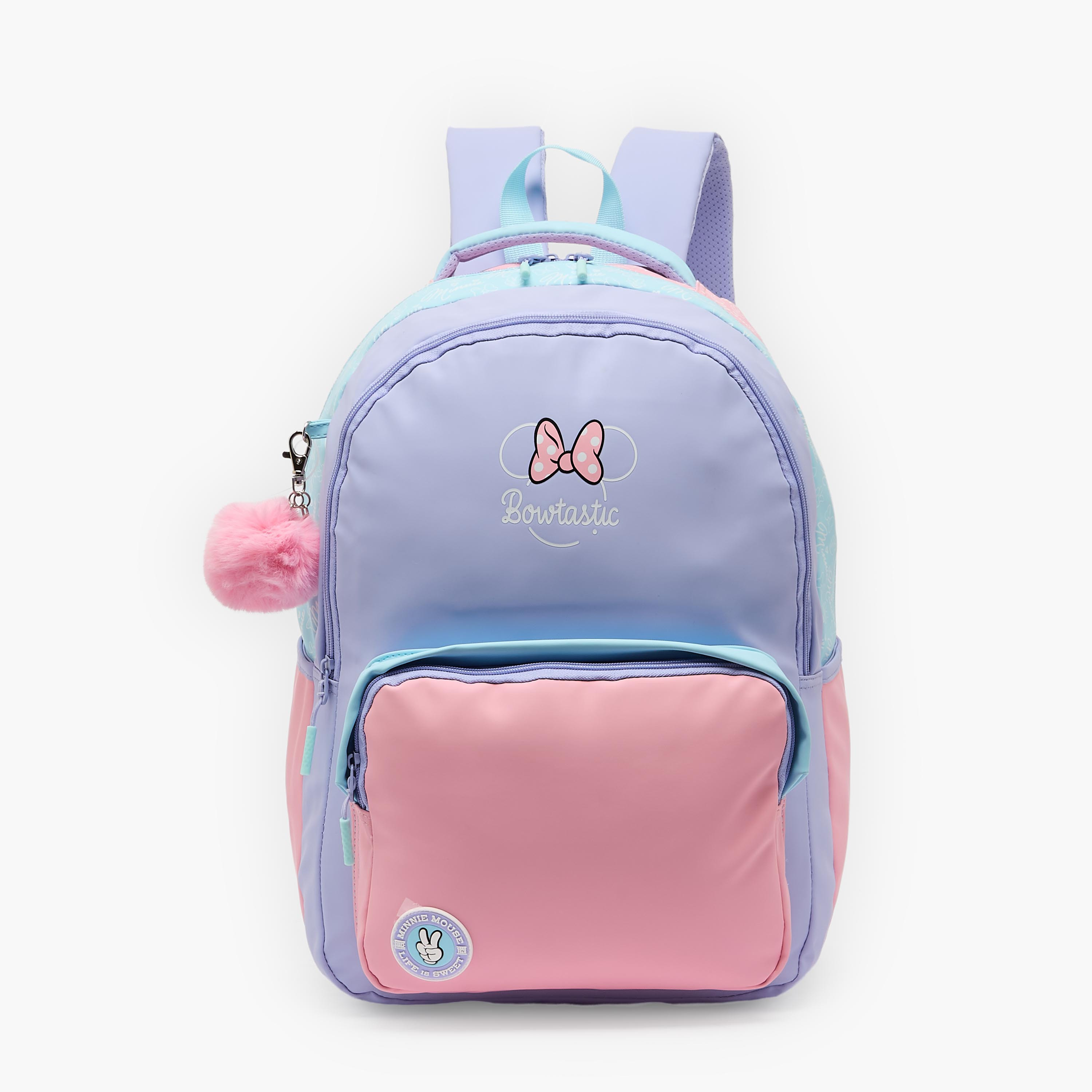 شنطة ظهر بطبعات ميني ماوس للبنات 8-12 سنة مع حمّالات مبطنة من ديزني-school-bagsandbackpacks-backpacks-image-1