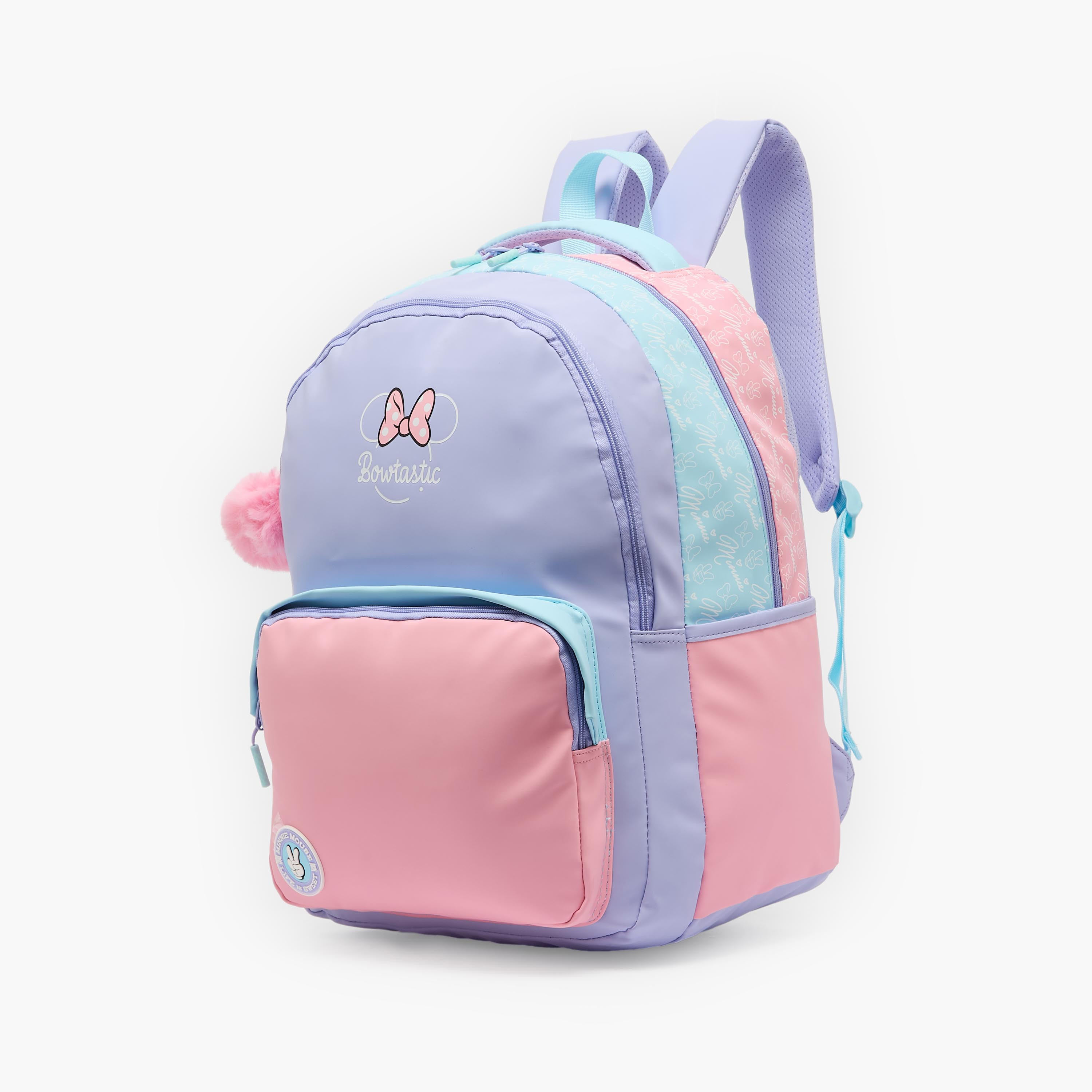 شنطة ظهر بطبعات ميني ماوس للبنات 8-12 سنة مع حمّالات مبطنة من ديزني-school-bagsandbackpacks-backpacks-image-2