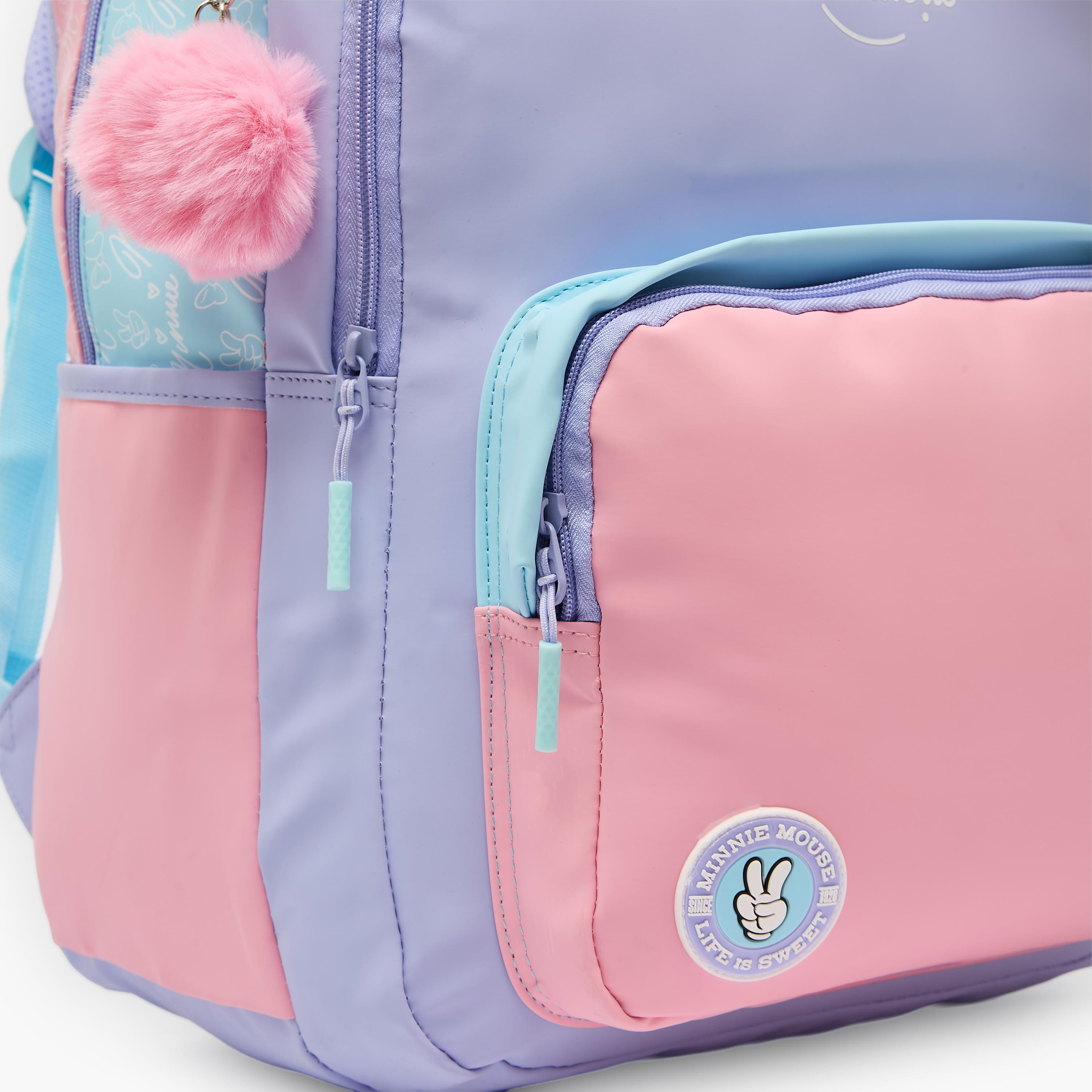 شنطة ظهر بطبعات ميني ماوس للبنات 8-12 سنة مع حمّالات مبطنة من ديزني-school-bagsandbackpacks-backpacks-image-5