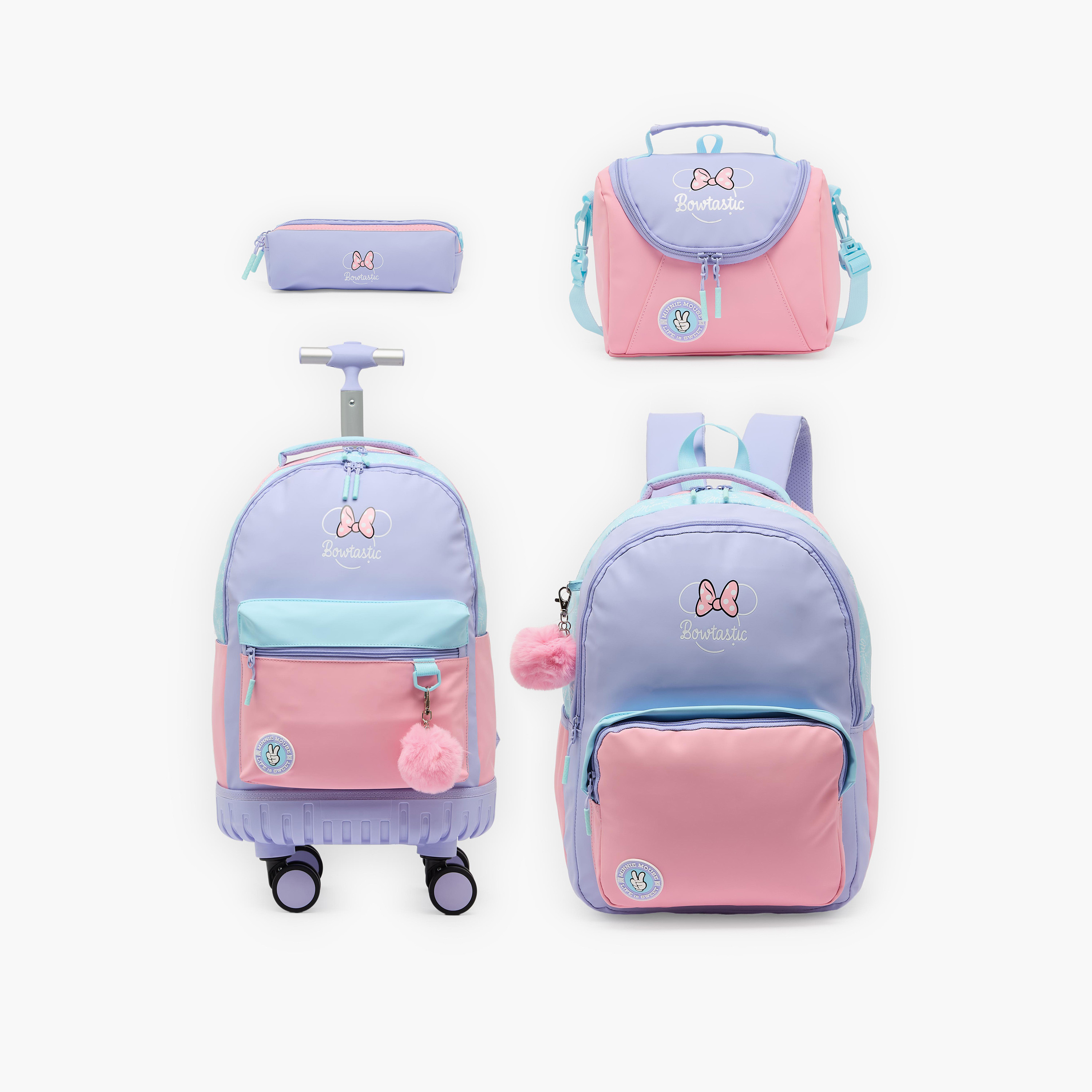شنطة ظهر بطبعات ميني ماوس للبنات 8-12 سنة مع حمّالات مبطنة من ديزني-school-bagsandbackpacks-backpacks-image-9