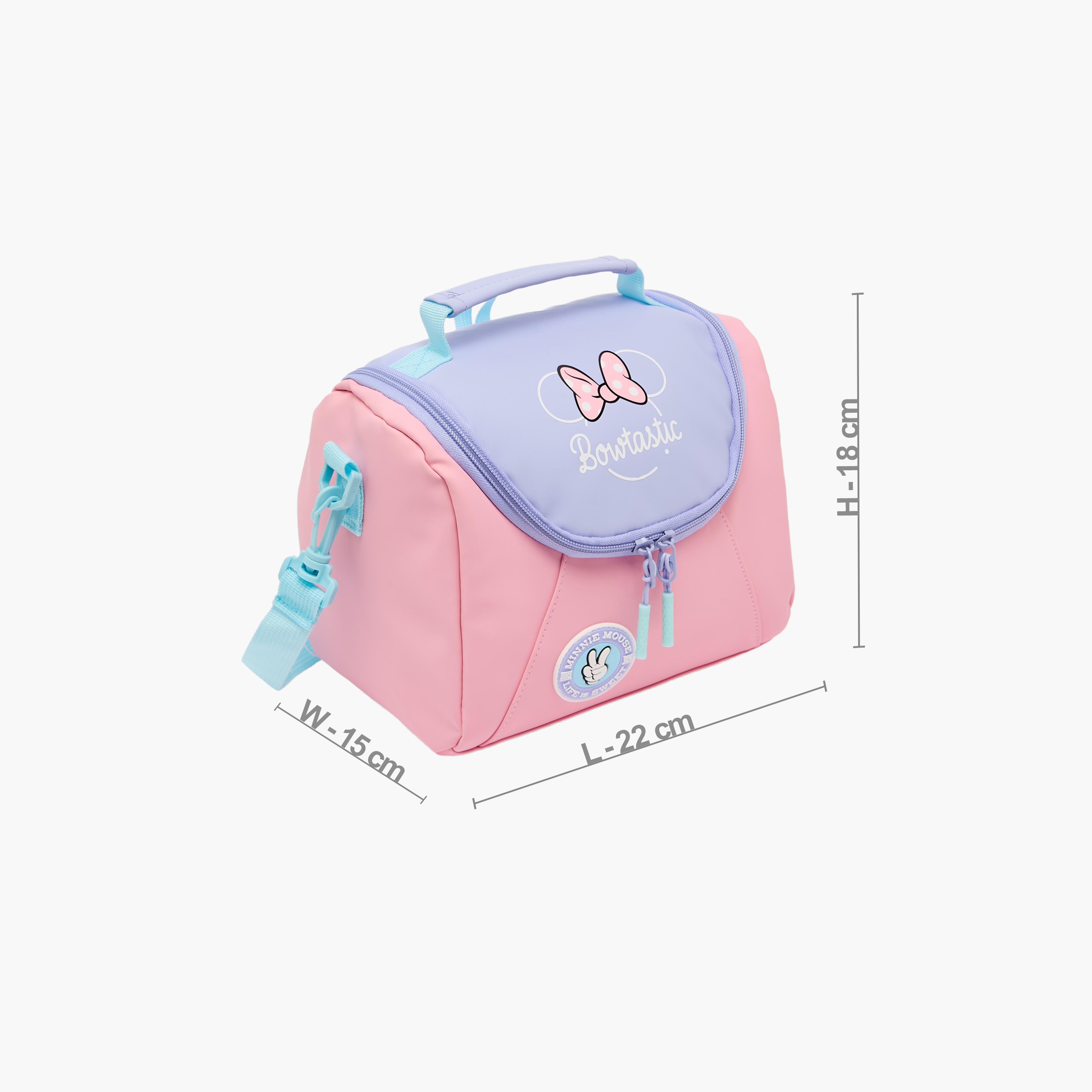 Disney Minnie Mouse Print Lunch Bag for Girls 8-12 Years with Insulation-school-lunchessentials-lunchbags-image-9