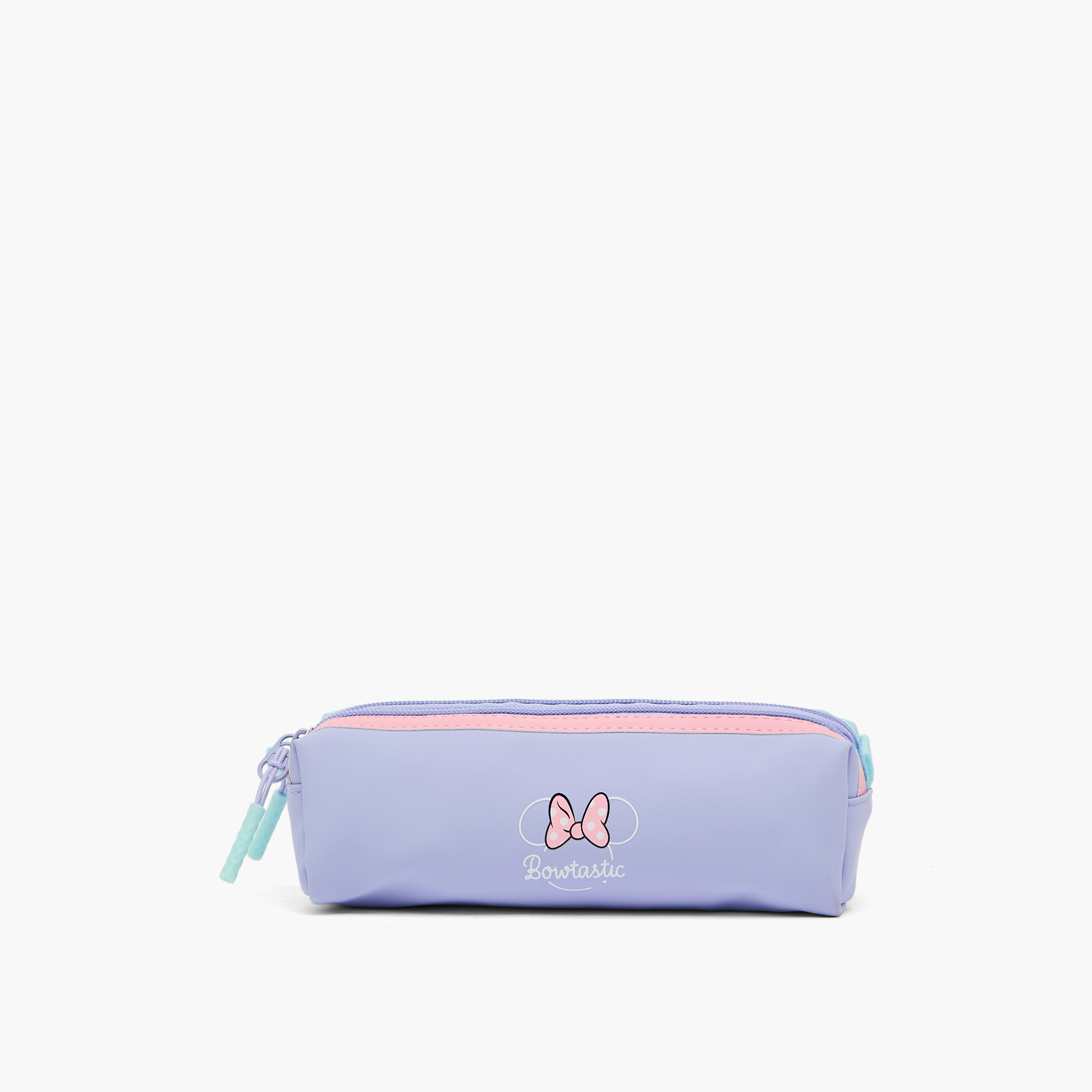 Disney Minnie Mouse Print Pencil Pouch with 2 Compartments-school-stationery-pencilcases-image-1