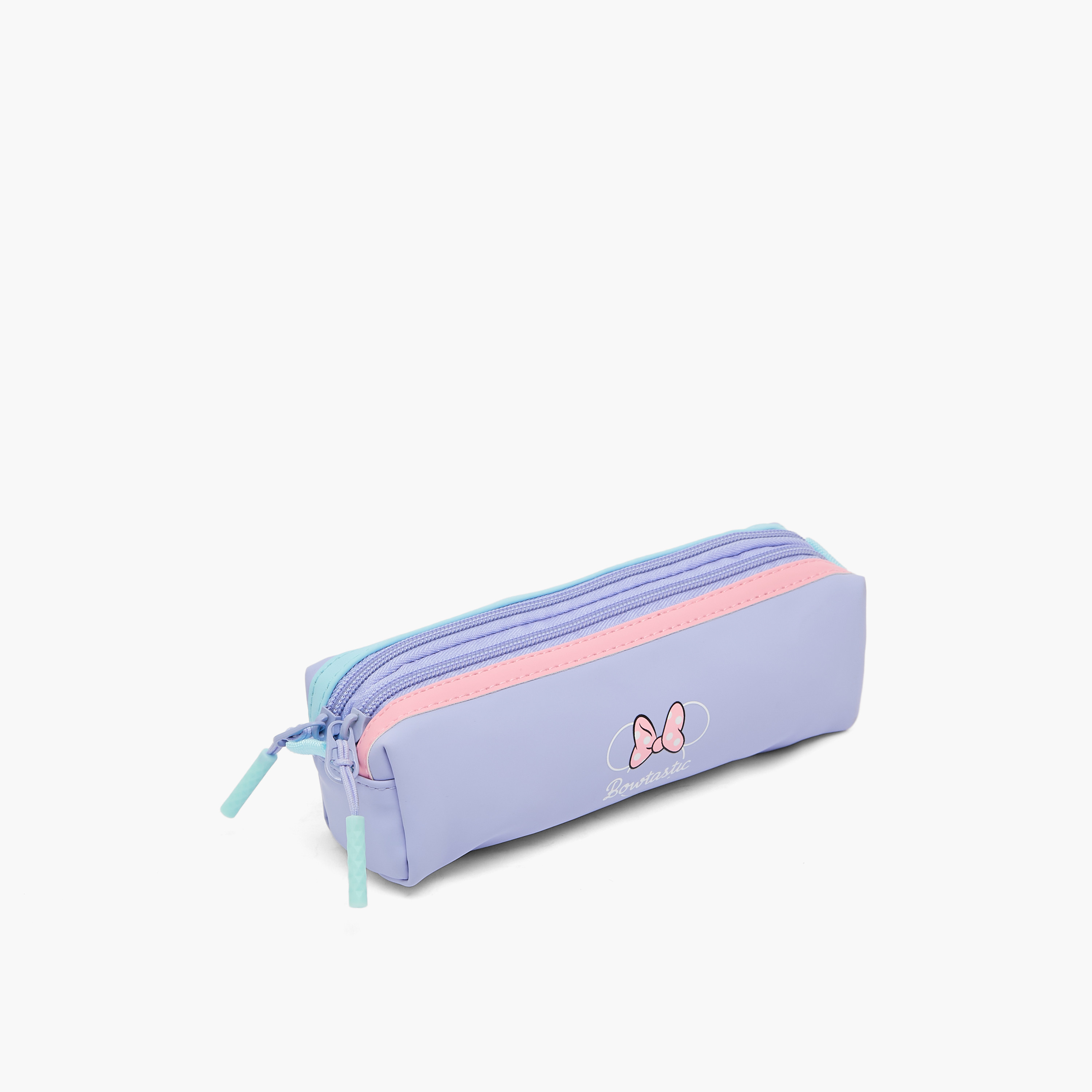 Disney Minnie Mouse Print Pencil Pouch with 2 Compartments-school-stationery-pencilcases-image-2