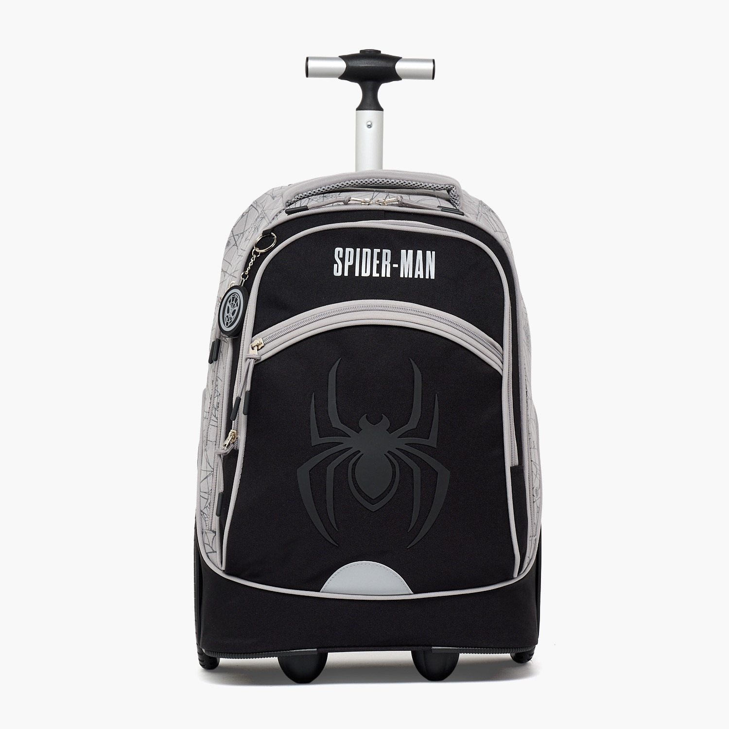 Spider-Man Print Trolley Bag for Boys 8-12 Years with Padded Laptop Compartment - 18 inches-school-bagsandbackpacks-trolleybags-image-1