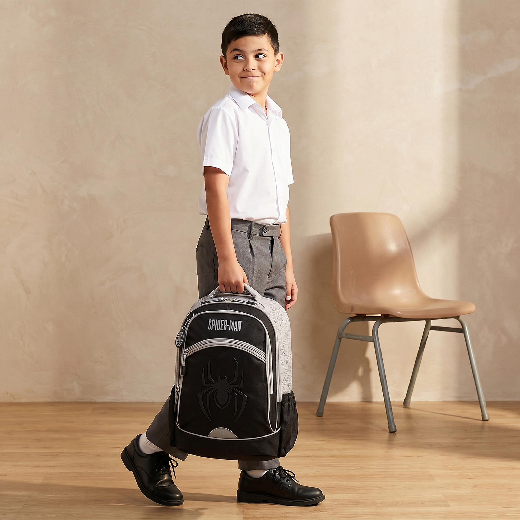 Spider-Man Print Backpack for Boys 8-13 Years with Padded Straps - 17 inches-school-bagsandbackpacks-backpacks-image-3
