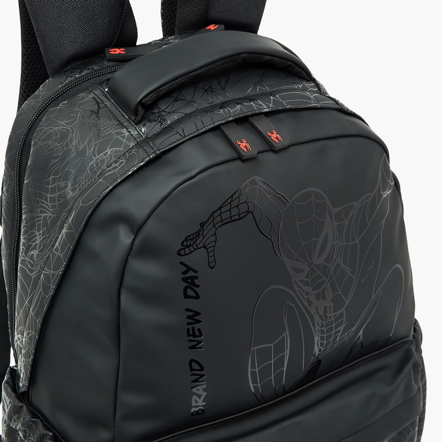 شنطة ظهر للأولاد 8-13 سنة بأحزمة مبطنة وطبعات سبايدرمان - 17 بوصة-school-bagsandbackpacks-backpacks-image-4