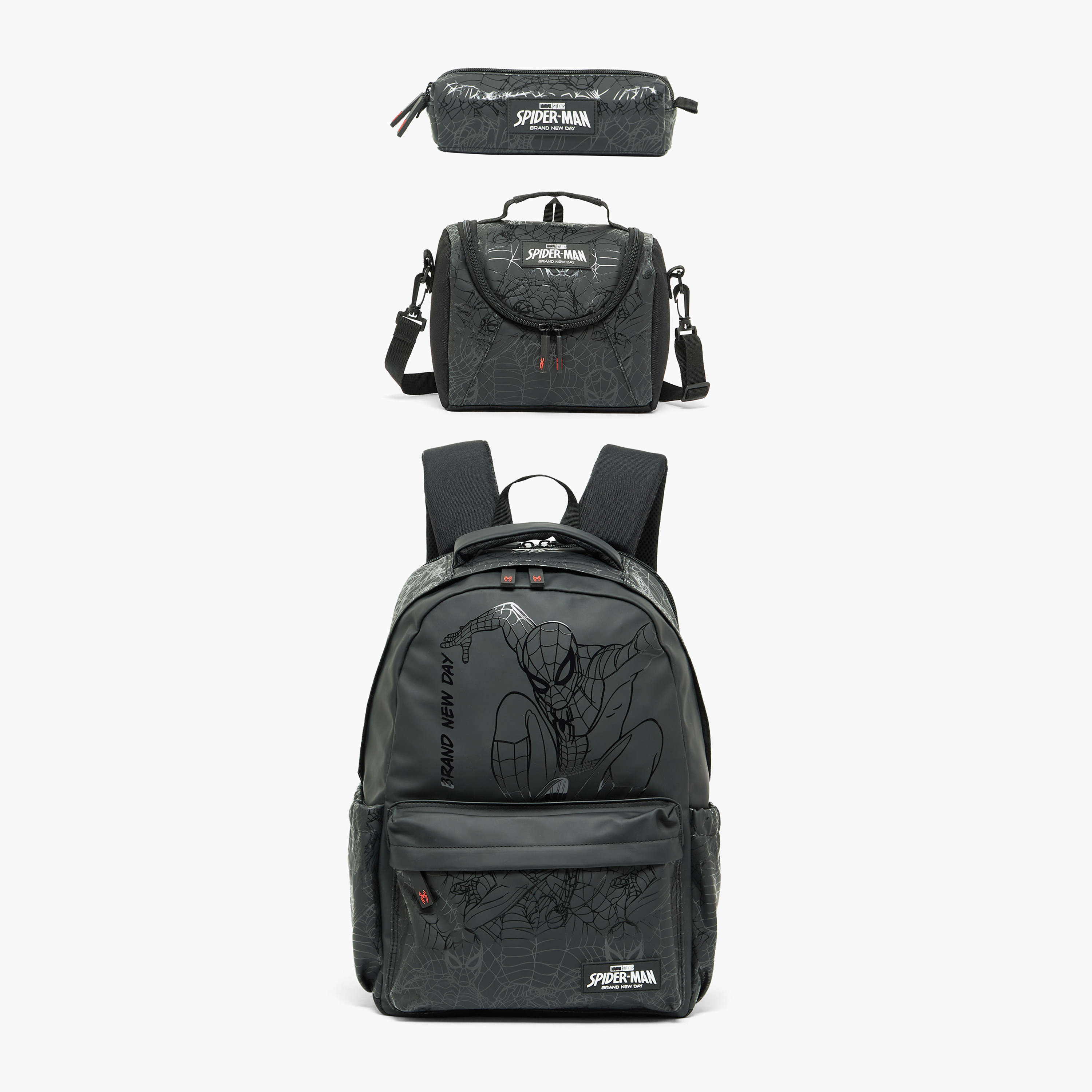 Spider-Man Print Lunch Bag for Boys 8-12 Years with Detachable Strap-school-lunchessentials-lunchbags-image-11