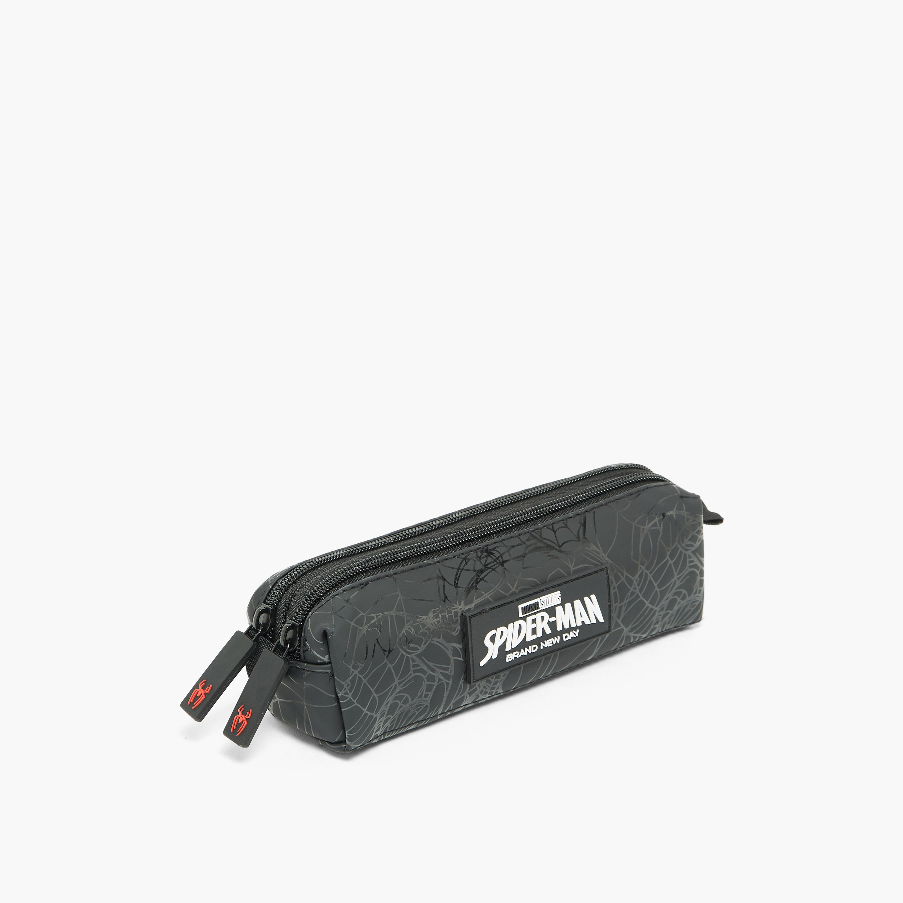 مقلمة بقسمين وطبعات سبايدر مان-school-stationery-pencilcases-image-3