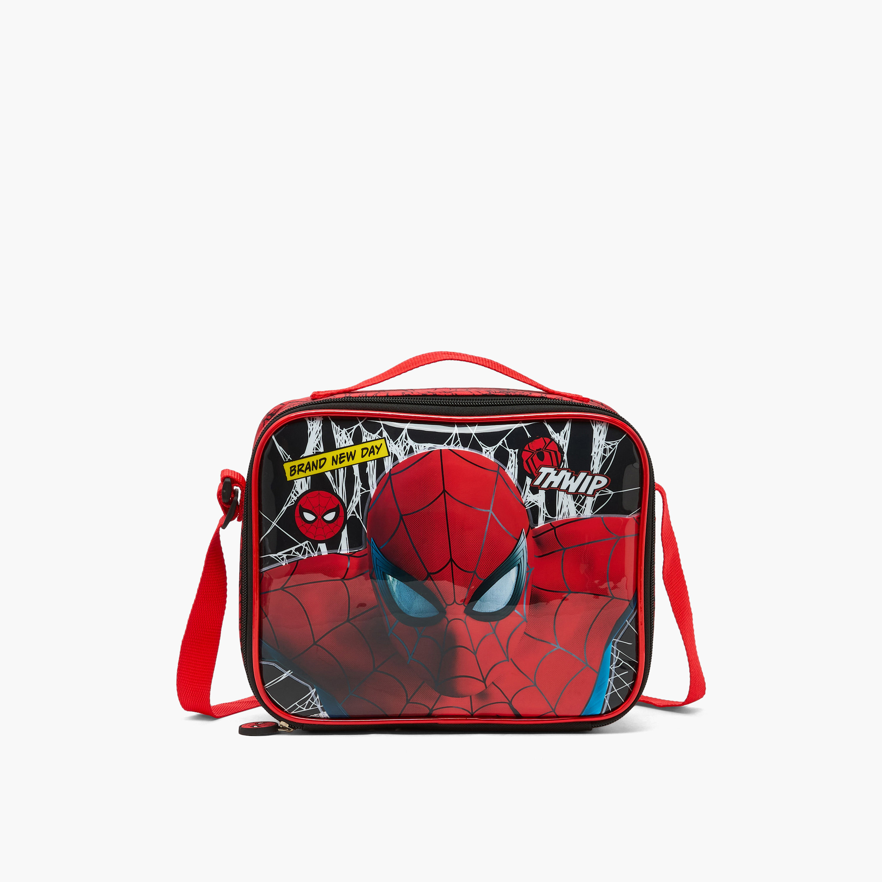 Spider-Man Print 5-Piece School Trolley Bag Set for Boys 5-8 Years with Lunch Bag - 16 inches-school-bagsandbackpacks-trolleybags-image-14