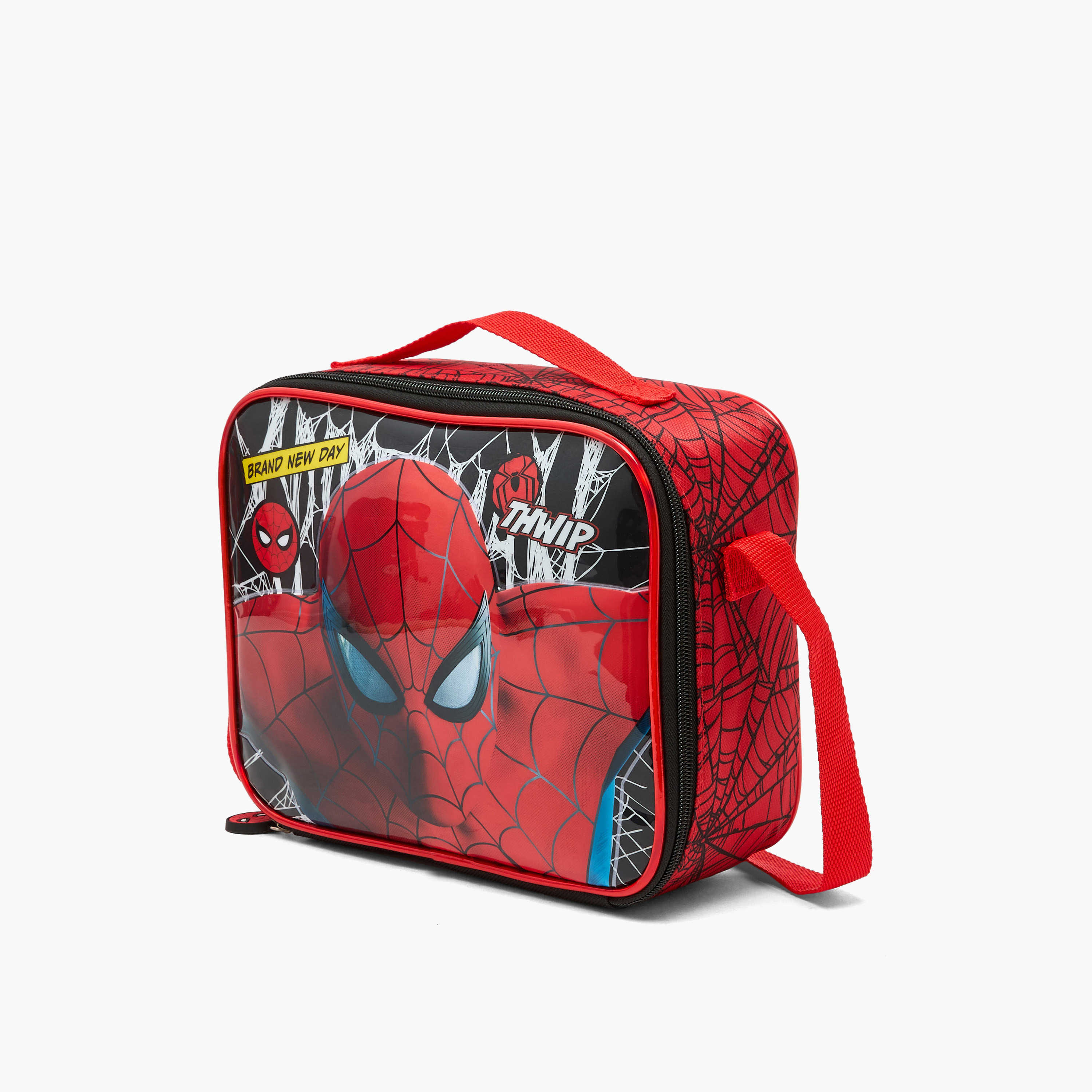 Spider-Man Print 5-Piece School Trolley Bag Set for Boys 5-8 Years with Lunch Bag - 16 inches-school-bagsandbackpacks-trolleybags-image-15