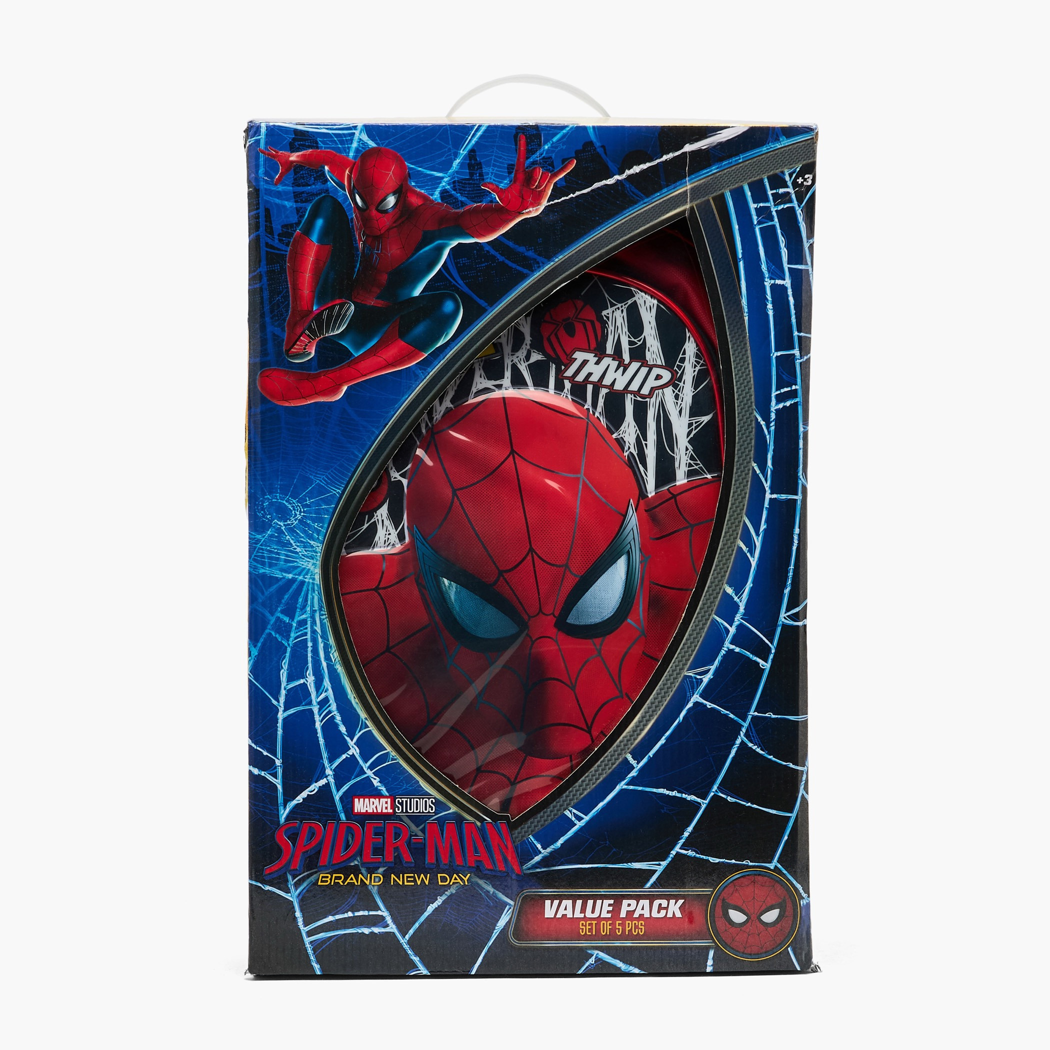 Spider-Man Print 5-Piece School Trolley Bag Set for Boys 5-8 Years with Lunch Bag - 16 inches-school-bagsandbackpacks-trolleybags-image-24
