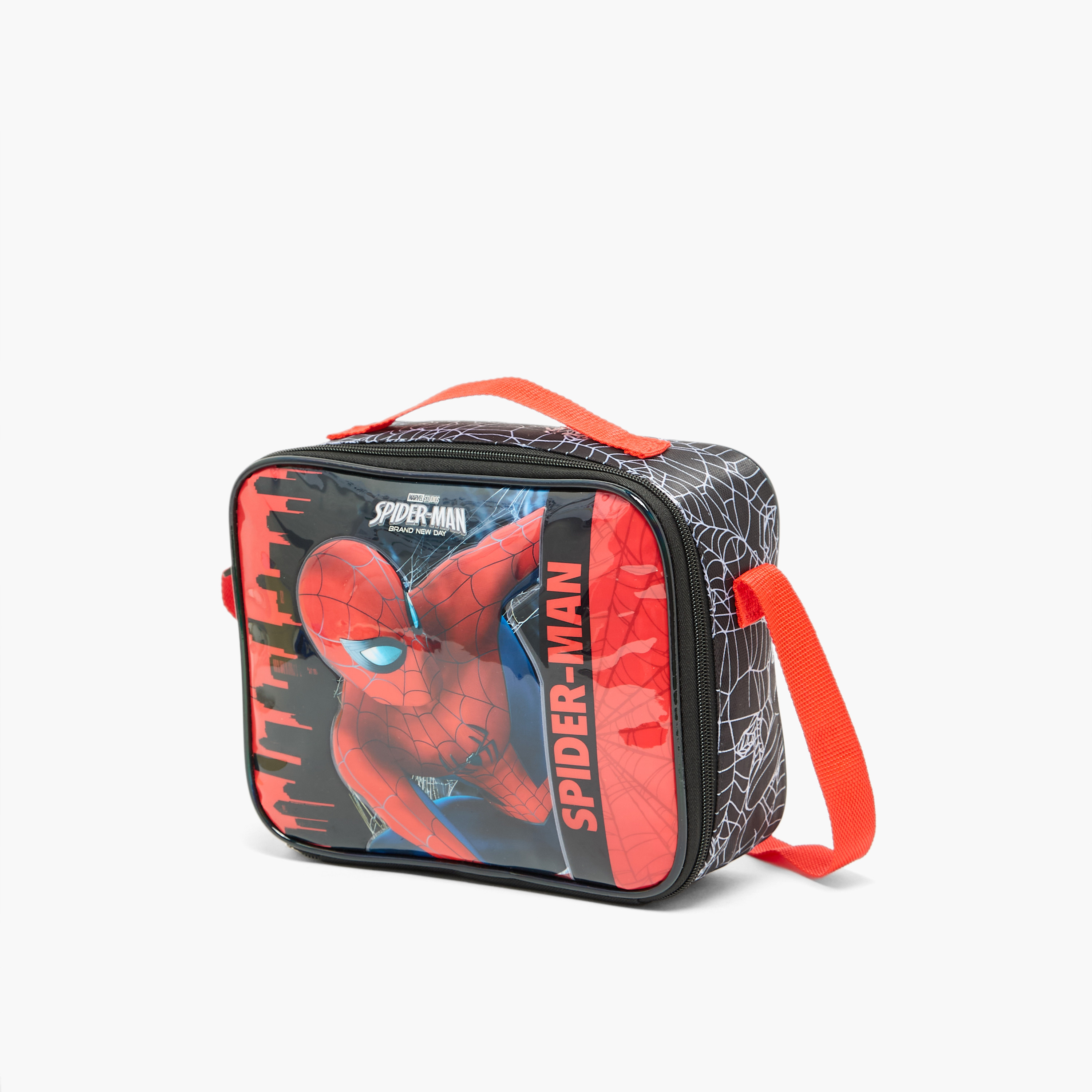 طقم شنطة ظهر مدرسية وقارورة ومقلمة 5 قطع بطبعات سبايدرمان للأولاد بعمر 5-8 سنوات-school-bagsandbackpacks-backpacks-image-12