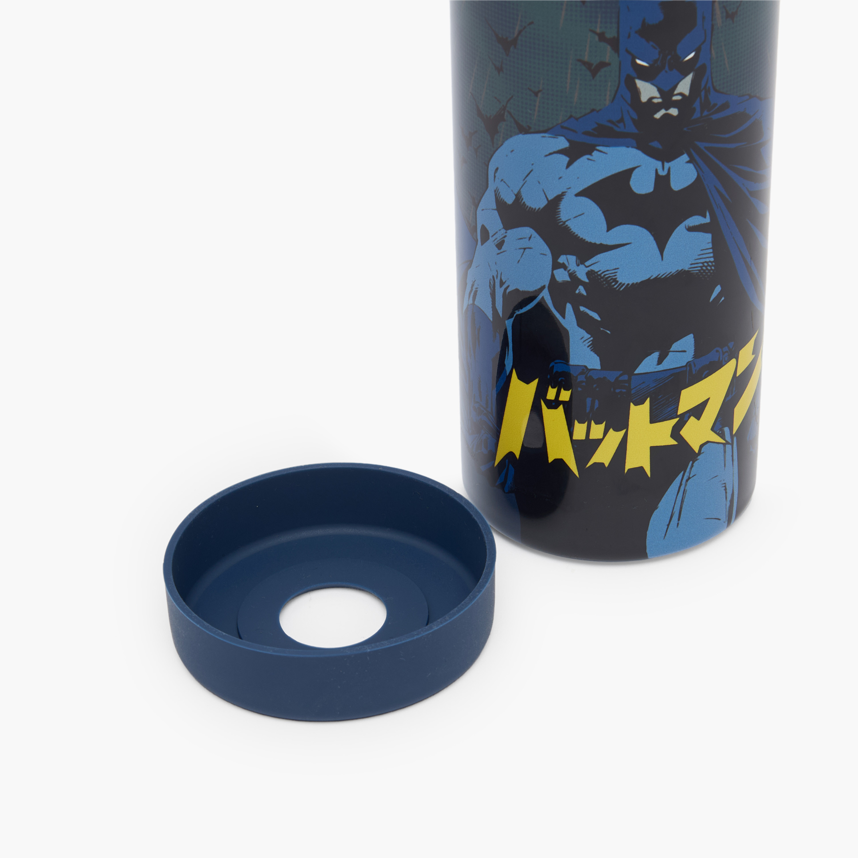 Batman Print Stainless Steel Water Bottle with Spout and Handle-school-waterbottles-image-9