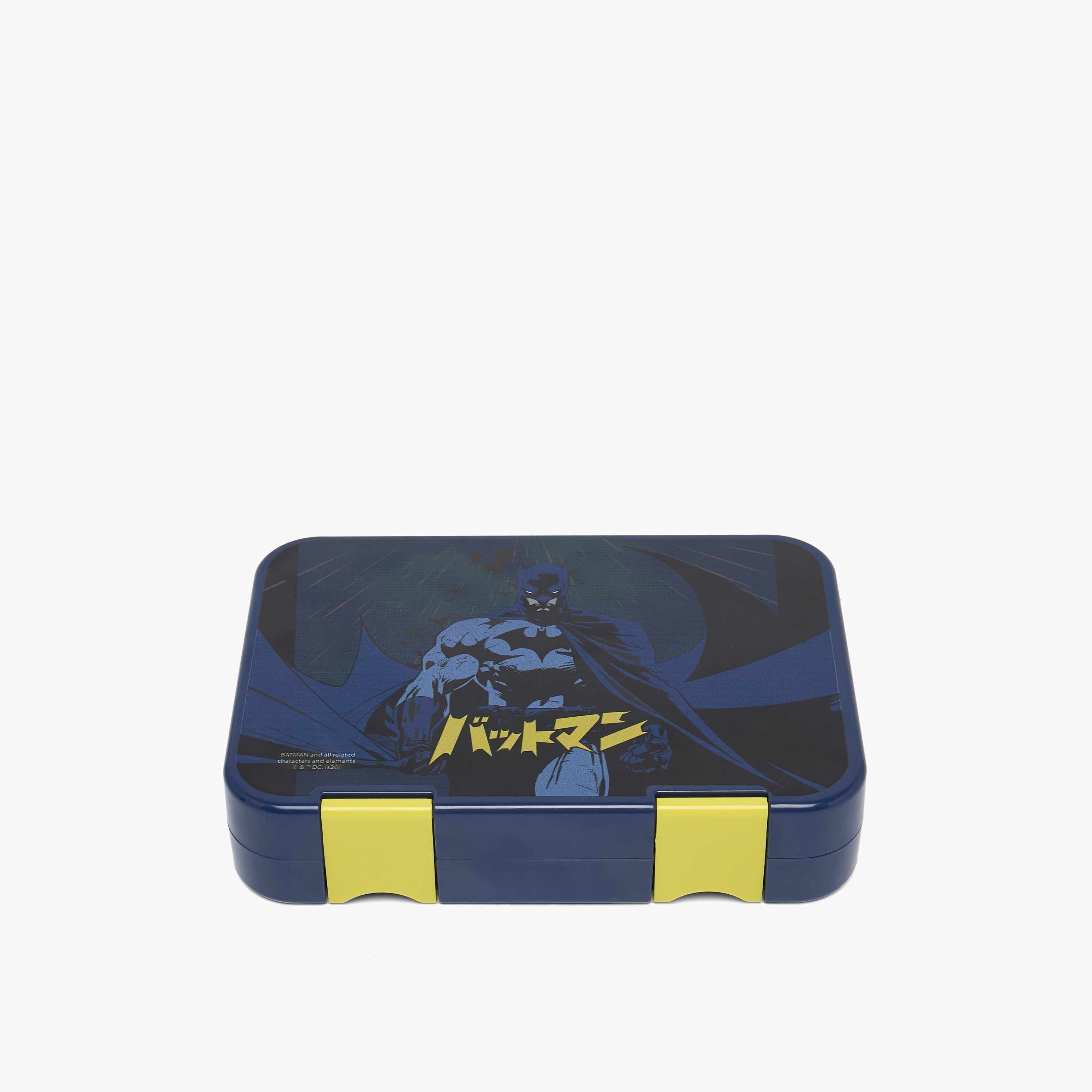 صندوق غداء بينتو بطبعات باتمان وبغطاء مزود بمشابك إغلاق للأولاد - 750 مل-school-lunchessentials-lunchboxes-image-2