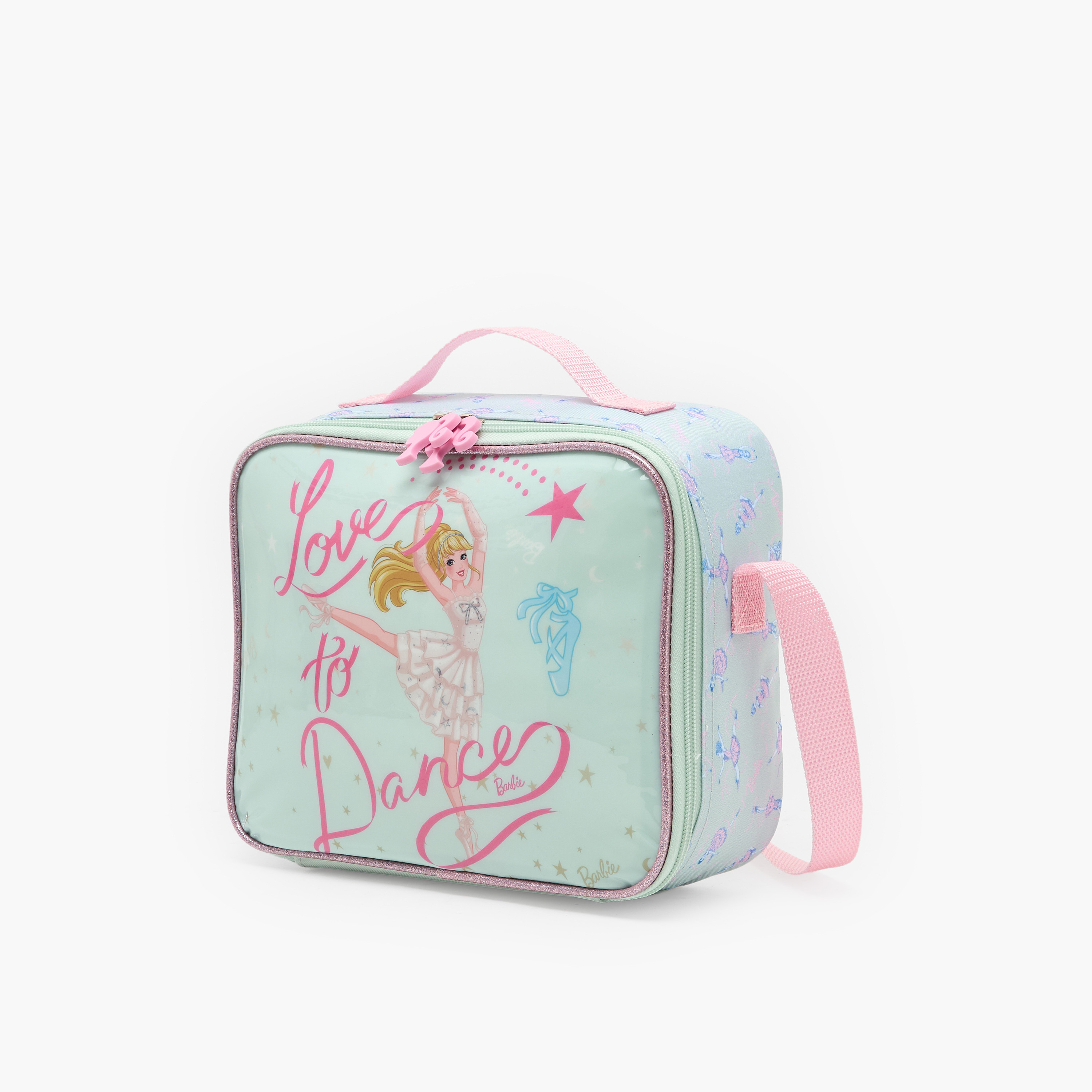 طقم شنطة ترولي مدرسية 3 قطع للبنات 5-8 سنوات مع شنطة غداء من باربي - 16 بوصة-school-bagsandbackpacks-trolleybags-image-15