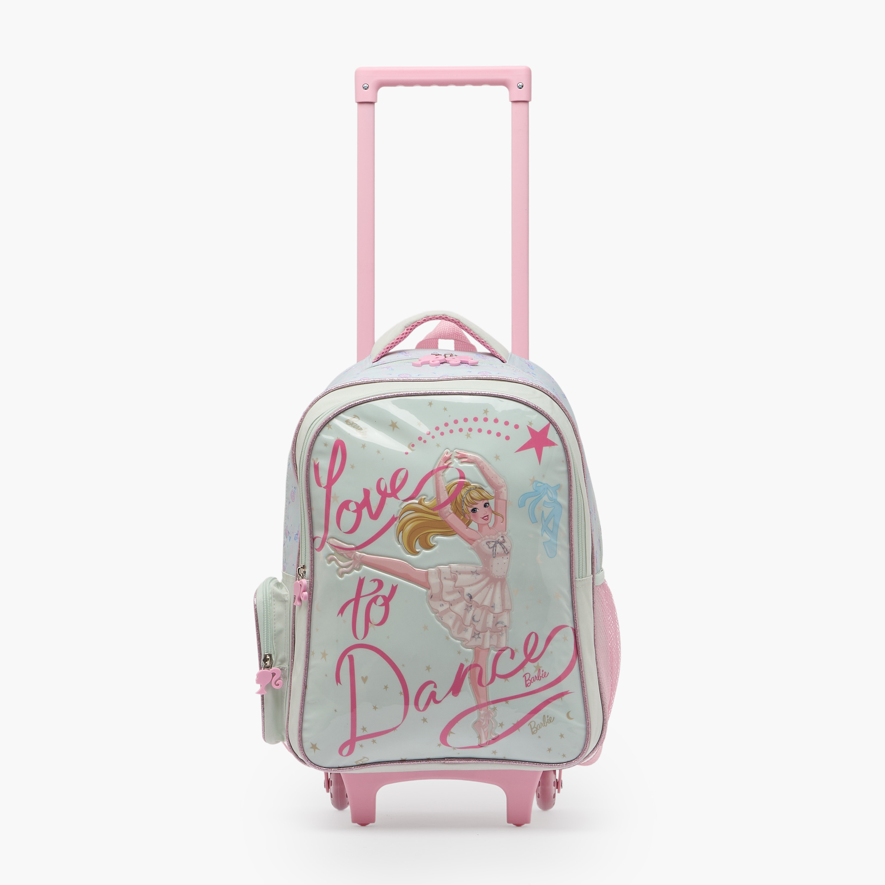 طقم شنطة ترولي مدرسية 3 قطع للبنات 5-8 سنوات مع شنطة غداء من باربي - 16 بوصة-school-bagsandbackpacks-trolleybags-image-5