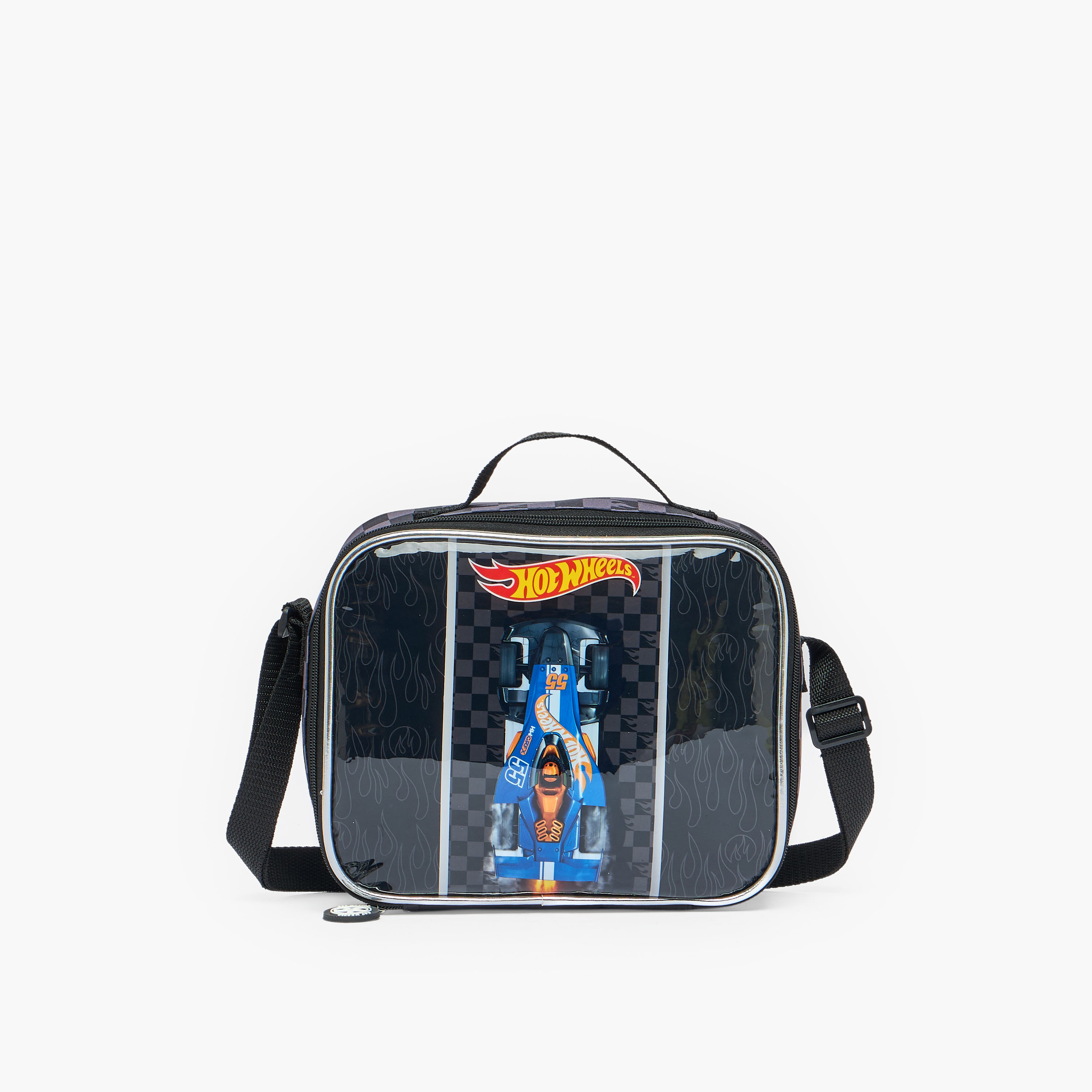 Hot Wheels 3-Piece School Trolley Bag Set for Boys 5-8 Years with Lunch Bag - 16 inches-school-bagsandbackpacks-trolleybags-image-13