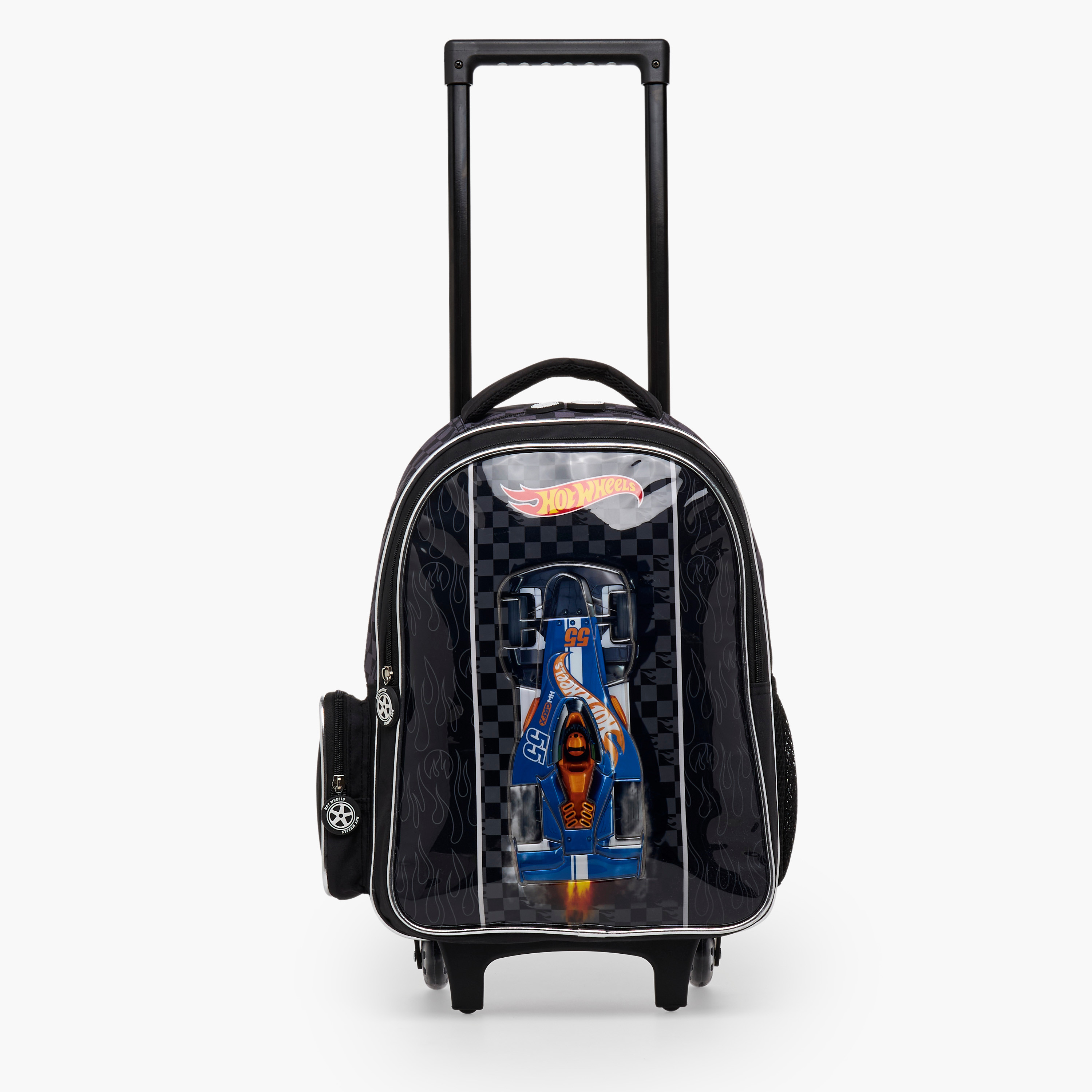 Hot Wheels 3-Piece School Trolley Bag Set for Boys 5-8 Years with Lunch Bag - 16 inches-school-bagsandbackpacks-trolleybags-image-5