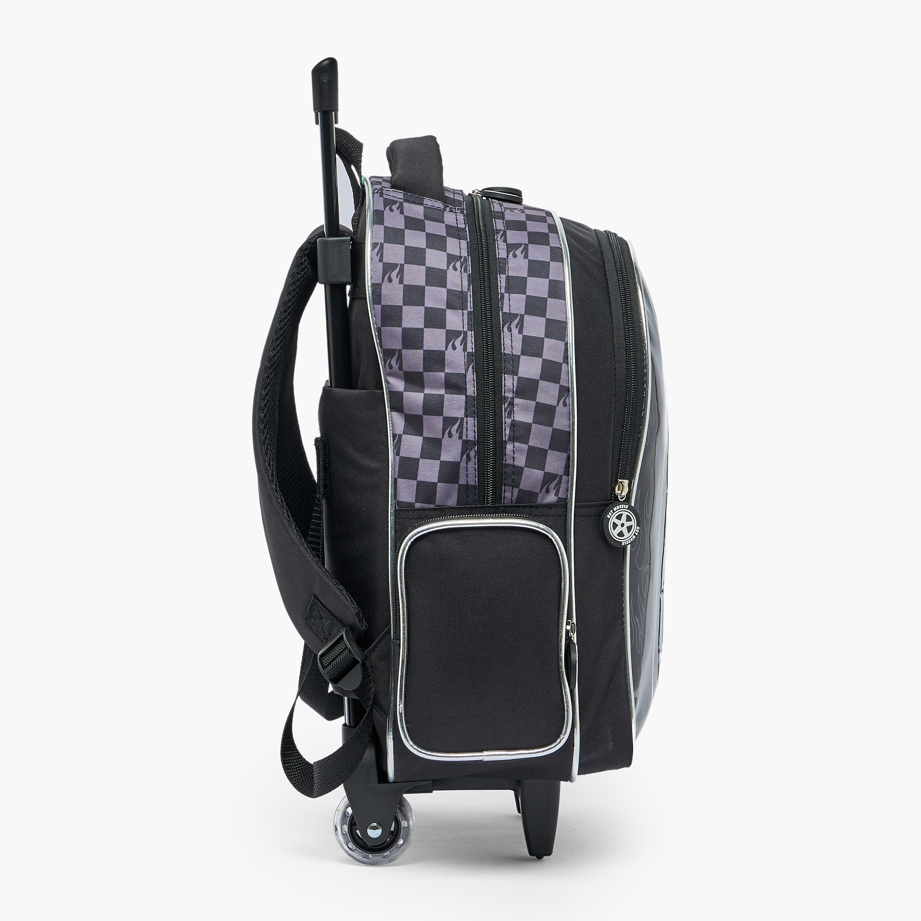 Hot Wheels 3-Piece School Trolley Bag Set for Boys 5-8 Years with Lunch Bag - 16 inches-school-bagsandbackpacks-trolleybags-image-9
