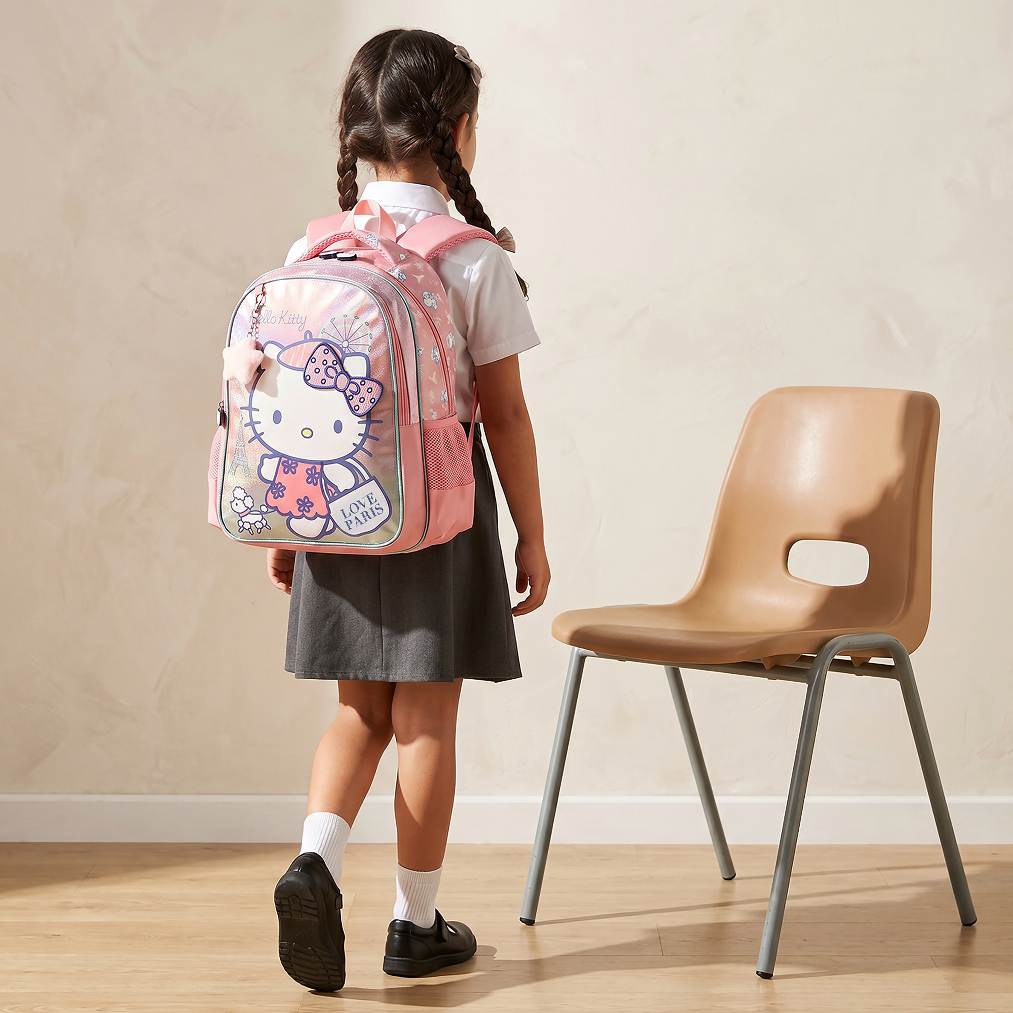 Sanrio Hello Kitty Print Backpack for Girls 5-8 Years with Adjustable Shoulder Straps - 16 inches-school-bagsandbackpacks-backpacks-image-3