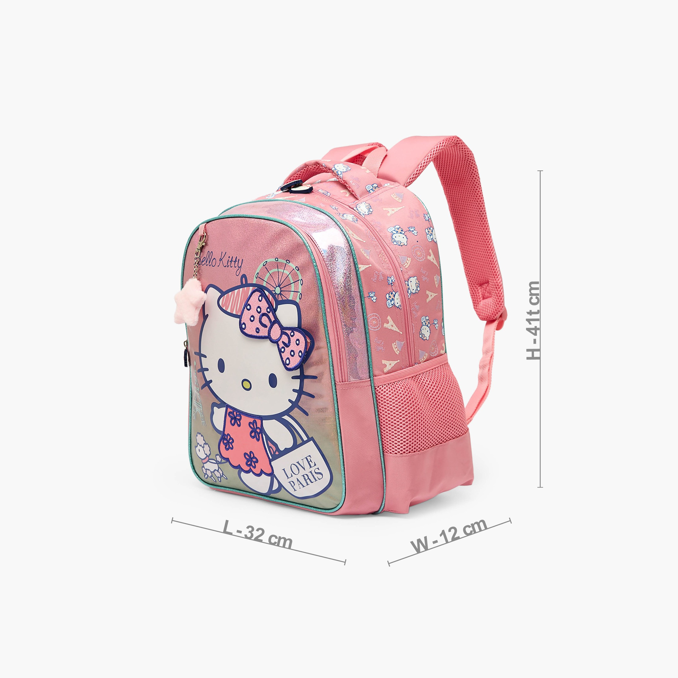 Sanrio Hello Kitty Print Backpack for Girls 5-8 Years with Adjustable Shoulder Straps - 16 inches-school-bagsandbackpacks-backpacks-image-7