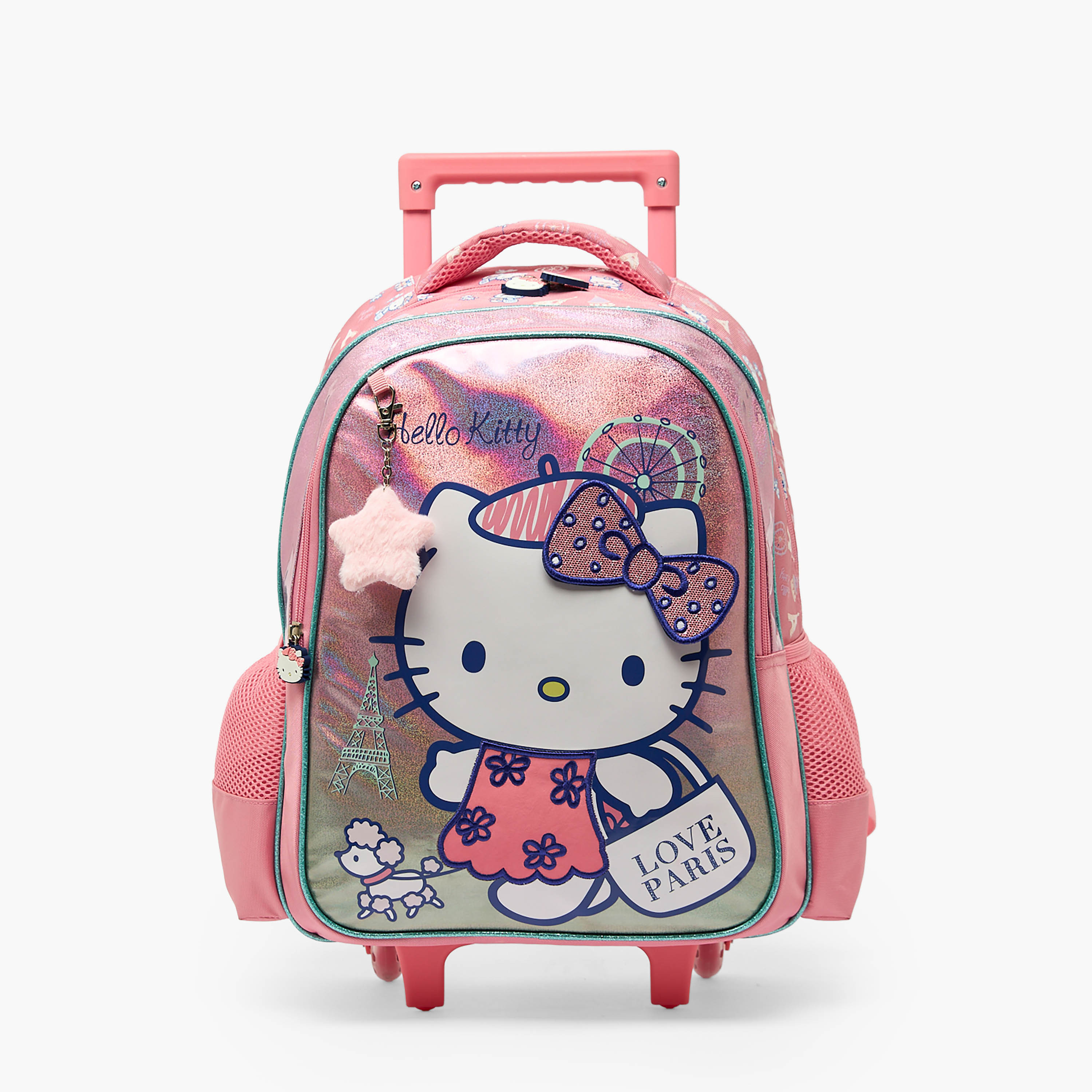 Sanrio Hello Kitty Print Trolley Bag for Girls 5-8 Years with Durable Wheels - 16 inches-school-bagsandbackpacks-trolleybags-image-1