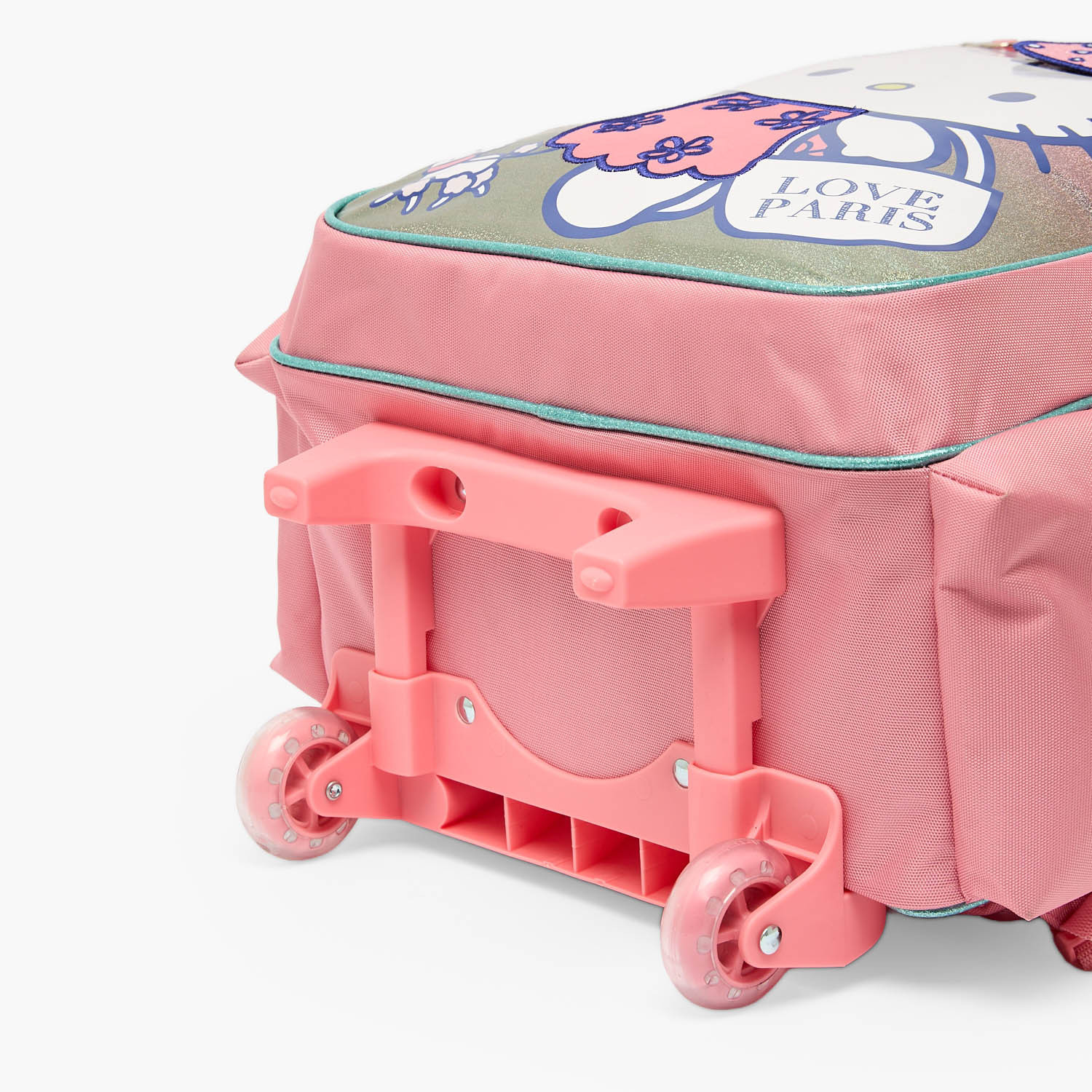 Sanrio Hello Kitty Print Trolley Bag for Girls 5-8 Years with Durable Wheels - 16 inches-school-bagsandbackpacks-trolleybags-image-12