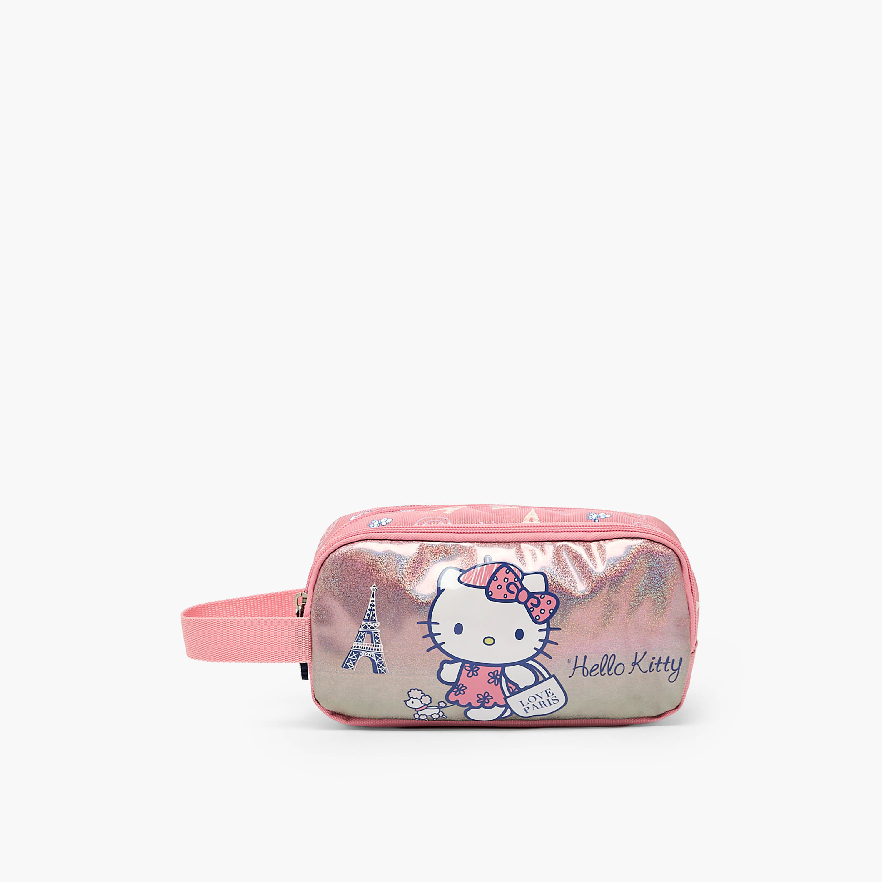 Sanrio Hello Kitty Print Pencil Pouch with 2 Compartments-school-stationery-pencilcases-image-1
