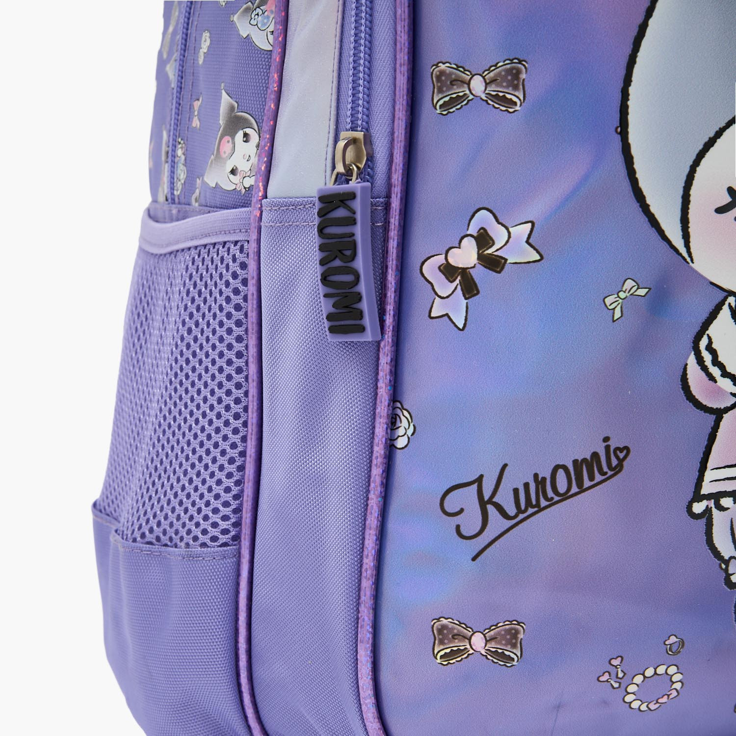 شنطة ظهر بطبعات كورومي للبنات 5-8 سنوات وقسم لابتوب من سانريو - 16 بوصة-school-bagsandbackpacks-backpacks-image-3