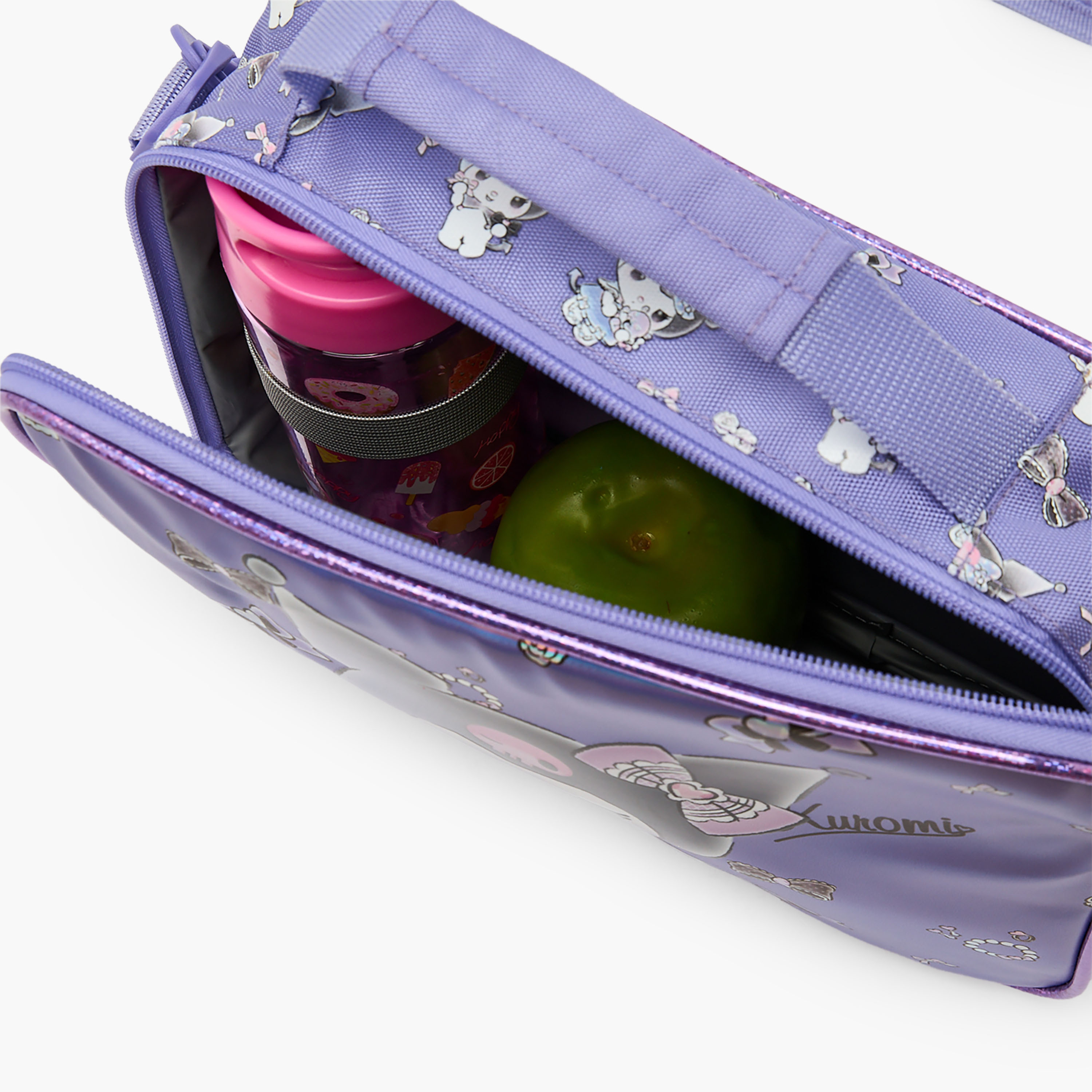 شنطة غداء عازلة بطبعات كورومي للبنات بعمر 5 إلى 8 سنوات من سانريو-school-lunchessentials-lunchbags-image-4