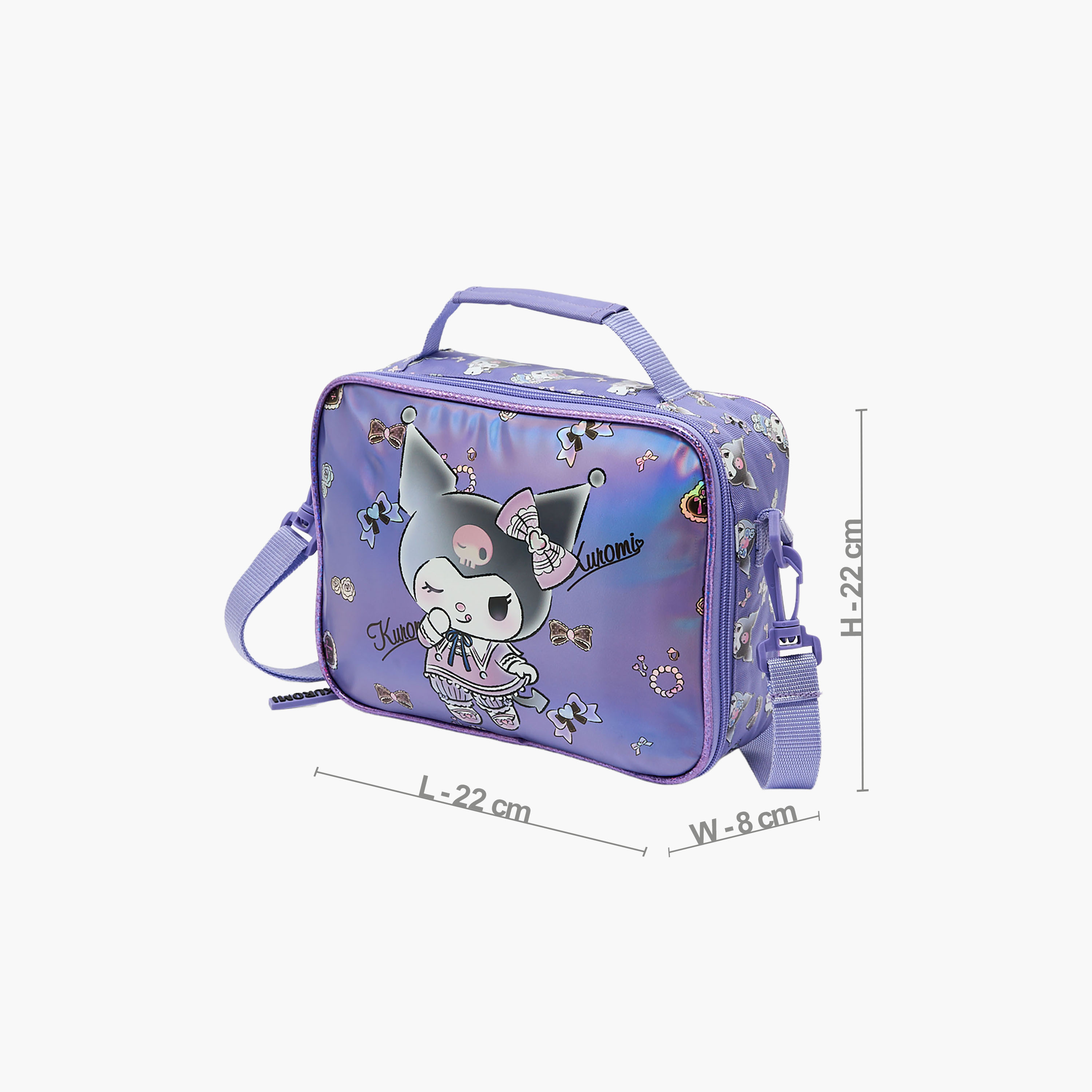 شنطة غداء عازلة بطبعات كورومي للبنات بعمر 5 إلى 8 سنوات من سانريو-school-lunchessentials-lunchbags-image-7